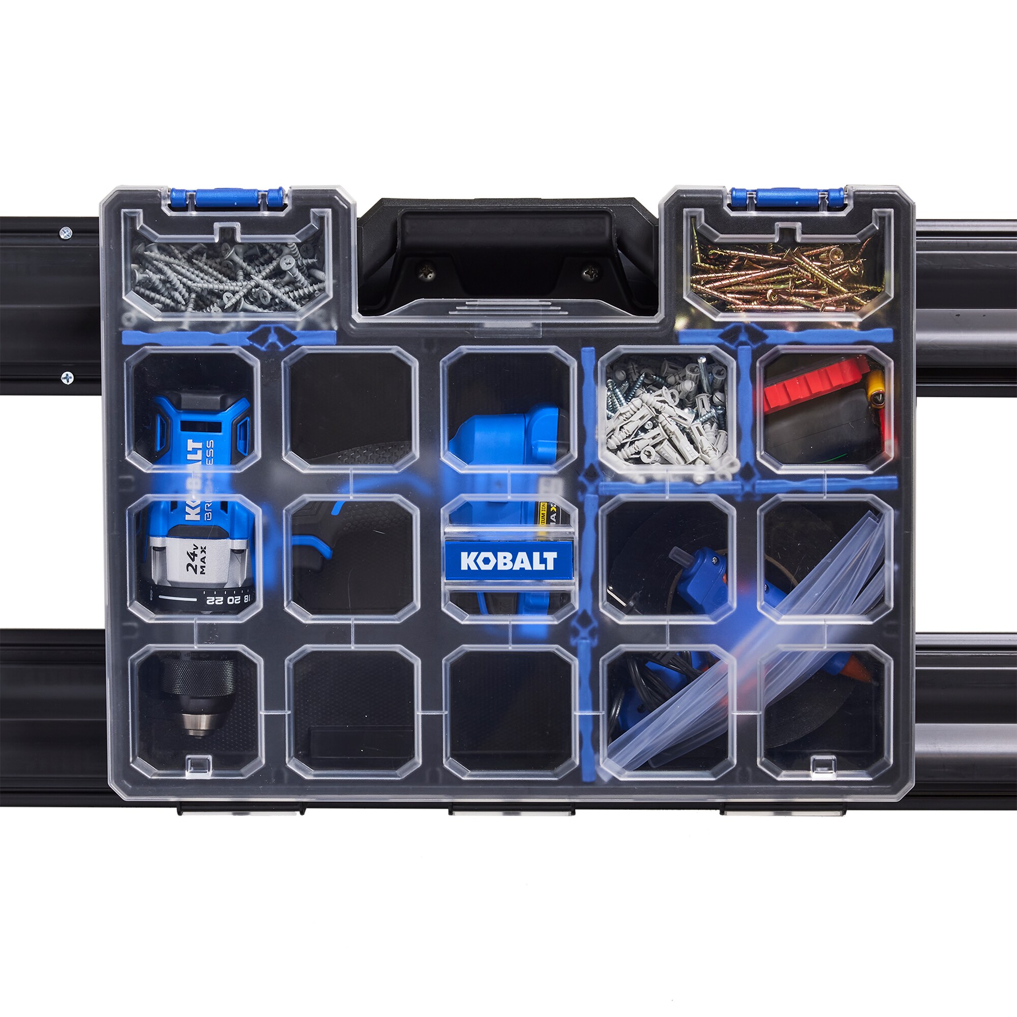 24-Compartments Portable Fixed Small Parts Organizer