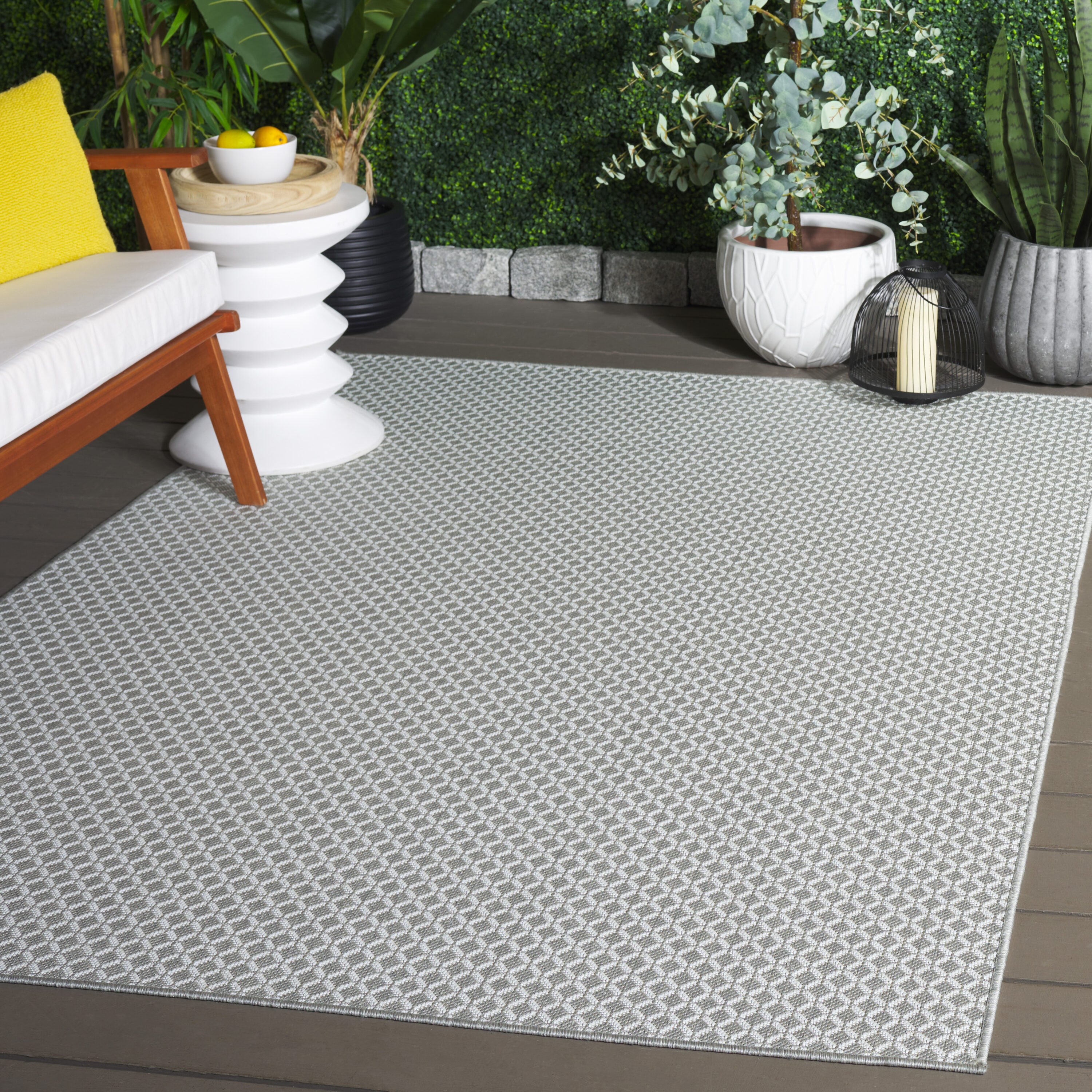 Terrace 804F Grey/Ivory 4 x 6 Rectangular Area rug