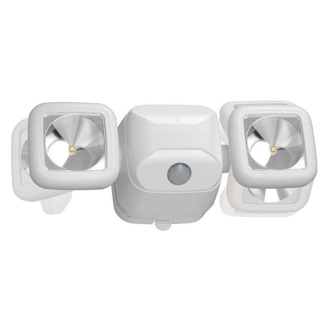 ensom Scorch Nægte Mr Beams 120-Degree Battery-operated LED White 2-Head Motion-Activated  Flood Light 500-Lumen in the Motion-Sensor Flood Lights department at  Lowes.com