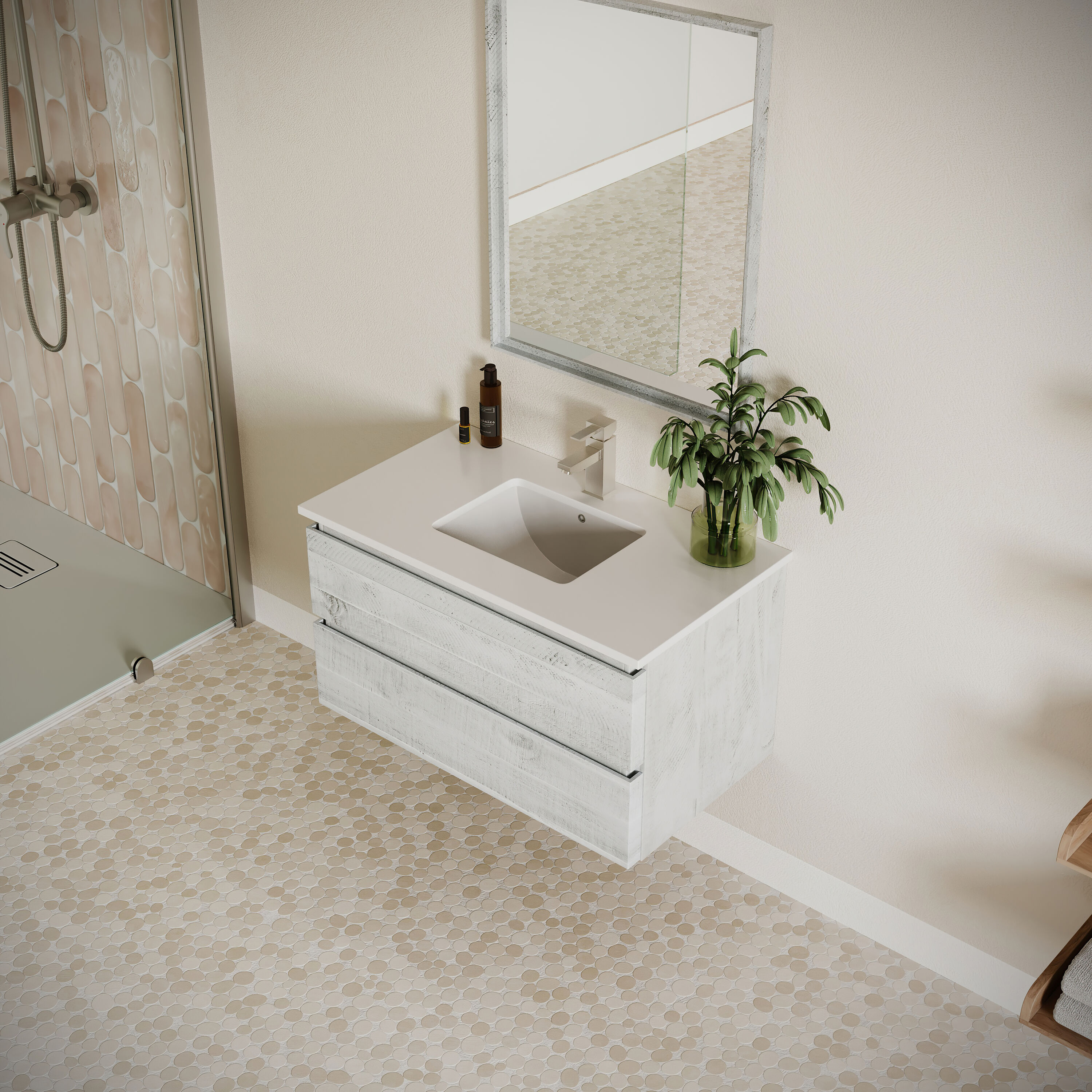 Fresca FVN3136RWH Bath-Vanity-Combo - View #4
