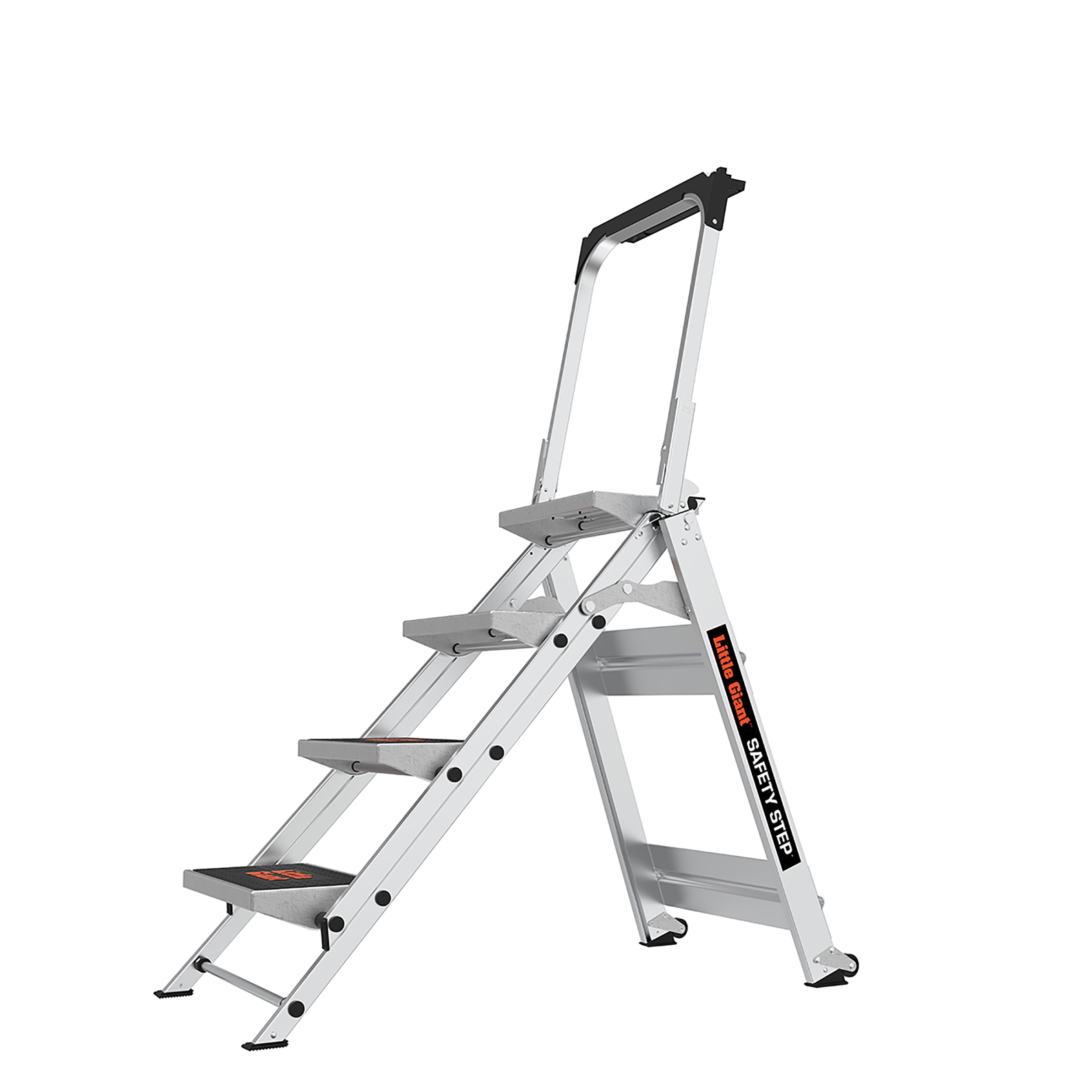2/3 Step Ladder Folding Stepladder Aluminum Step Stool Ladder Multi-Use Ladder 