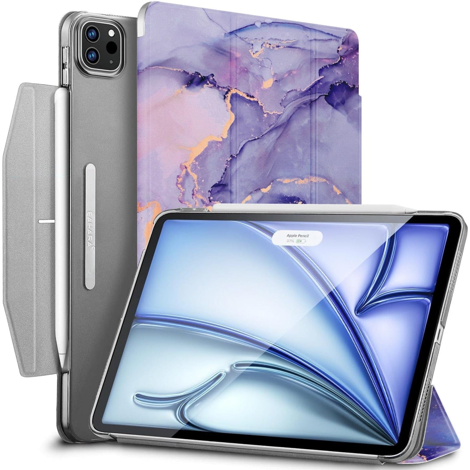 SAHARA  - Inspire Series Folio Case for Apple iPad Pro (M4) 11 2024 - Purple Oasis