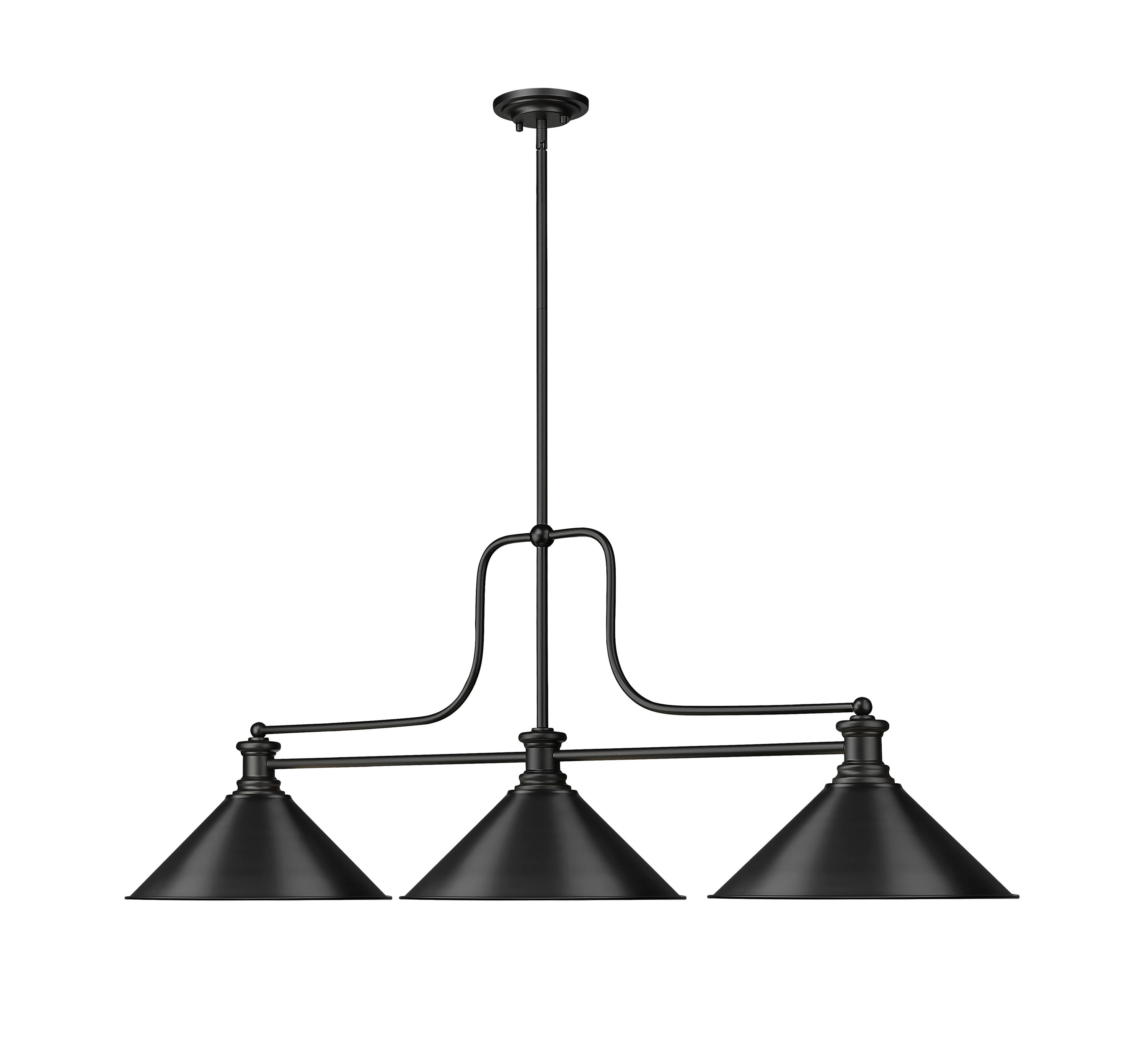 Z-Lite 725-3MB-MB15 Pool-Table-Lighting - View #3
