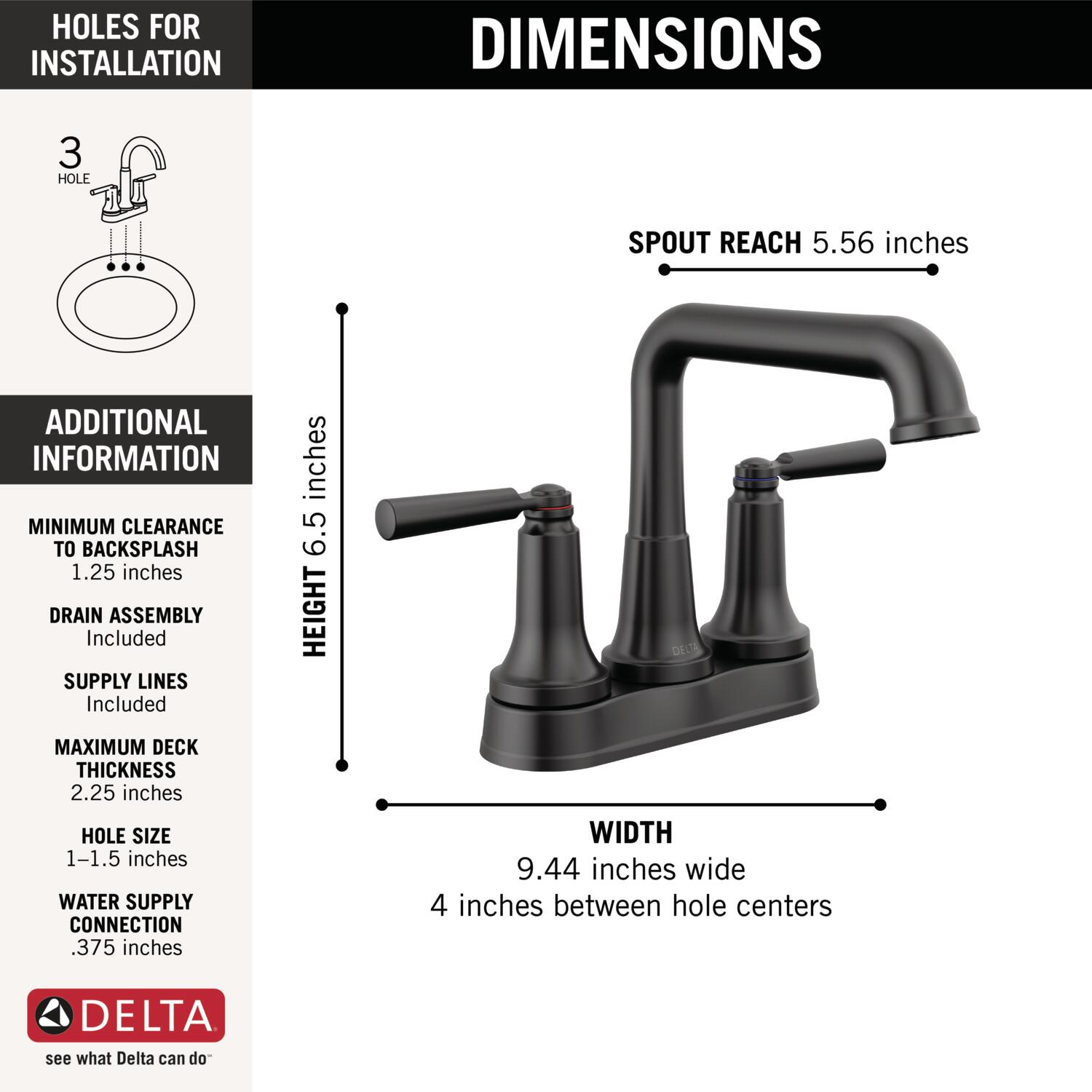 Delta 2536-BLMPU-DST Lavatory-Faucets - View #4