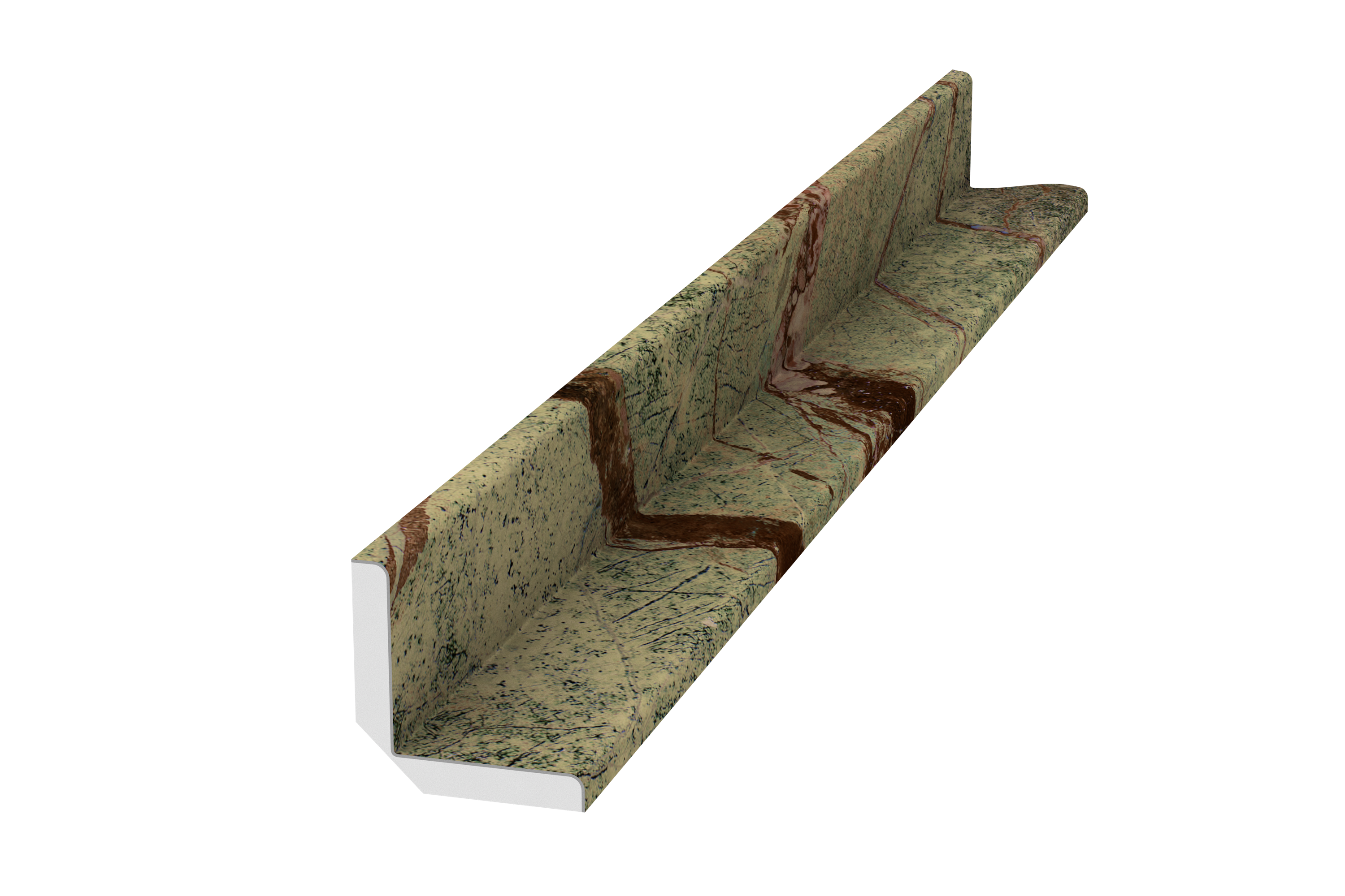 FlexStone FLXICN1.596RF 1.5-in Inside Corner Trim in Rainforest