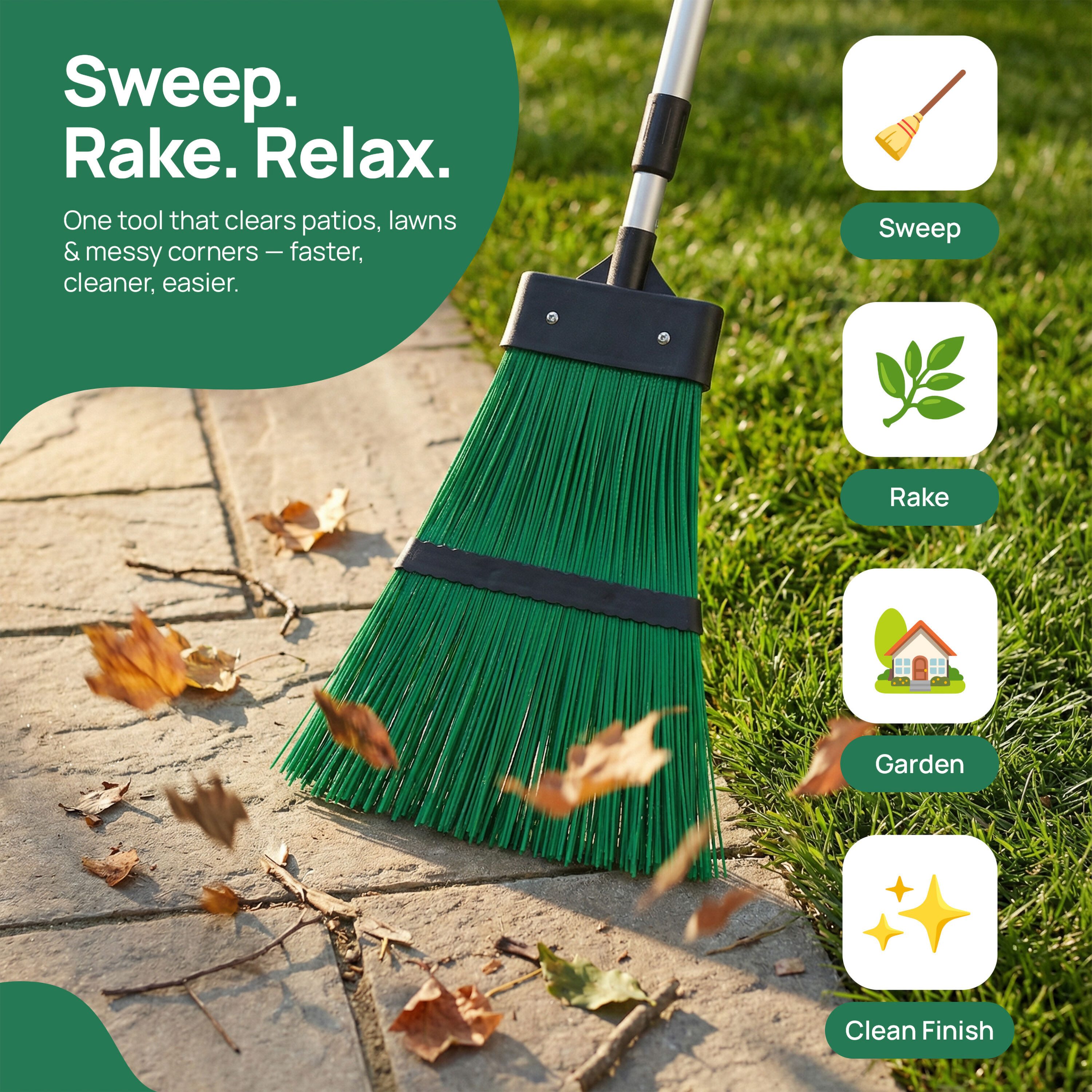 Gardenised QI004957 Lawn-Leaf-Rakes - View #4