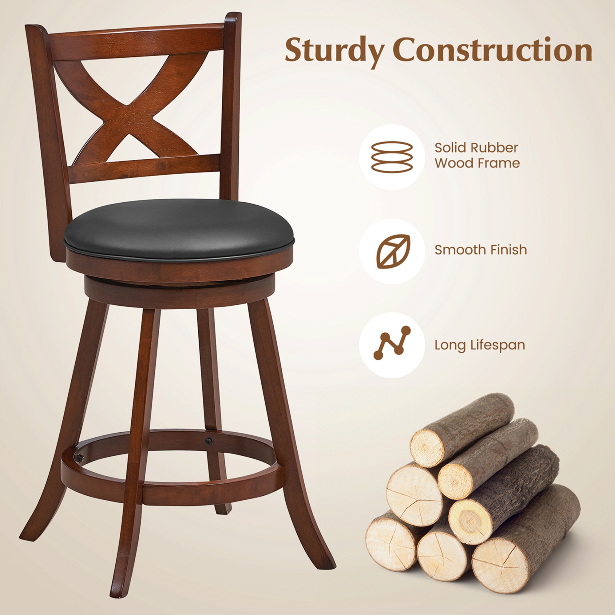 Costway SXL00027 stools - View #5