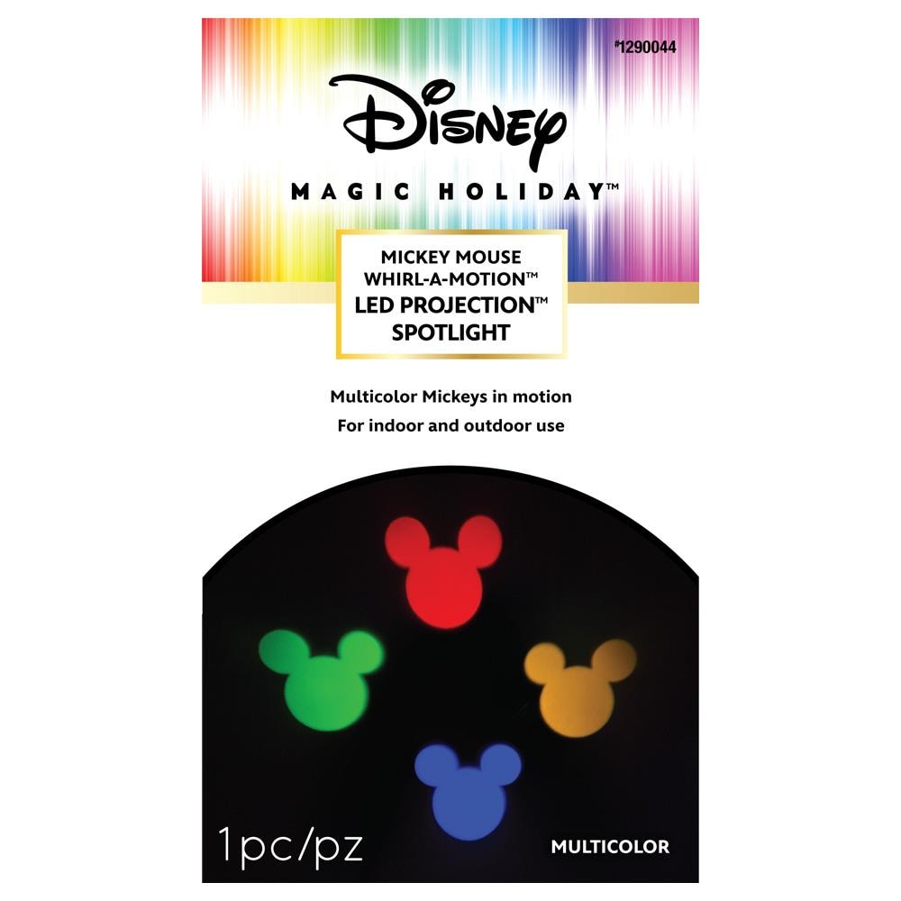 disney magic holiday mickey mouse countdown lightshow projector red light