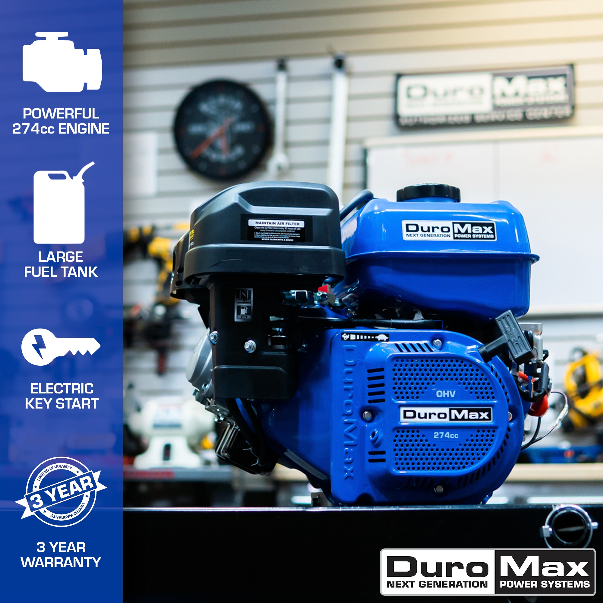 DuroMax 274cc 274-cc 1-HP Replacement Engine for Multi-purpose XP9HPE Sansujyuku sansujyuku.com