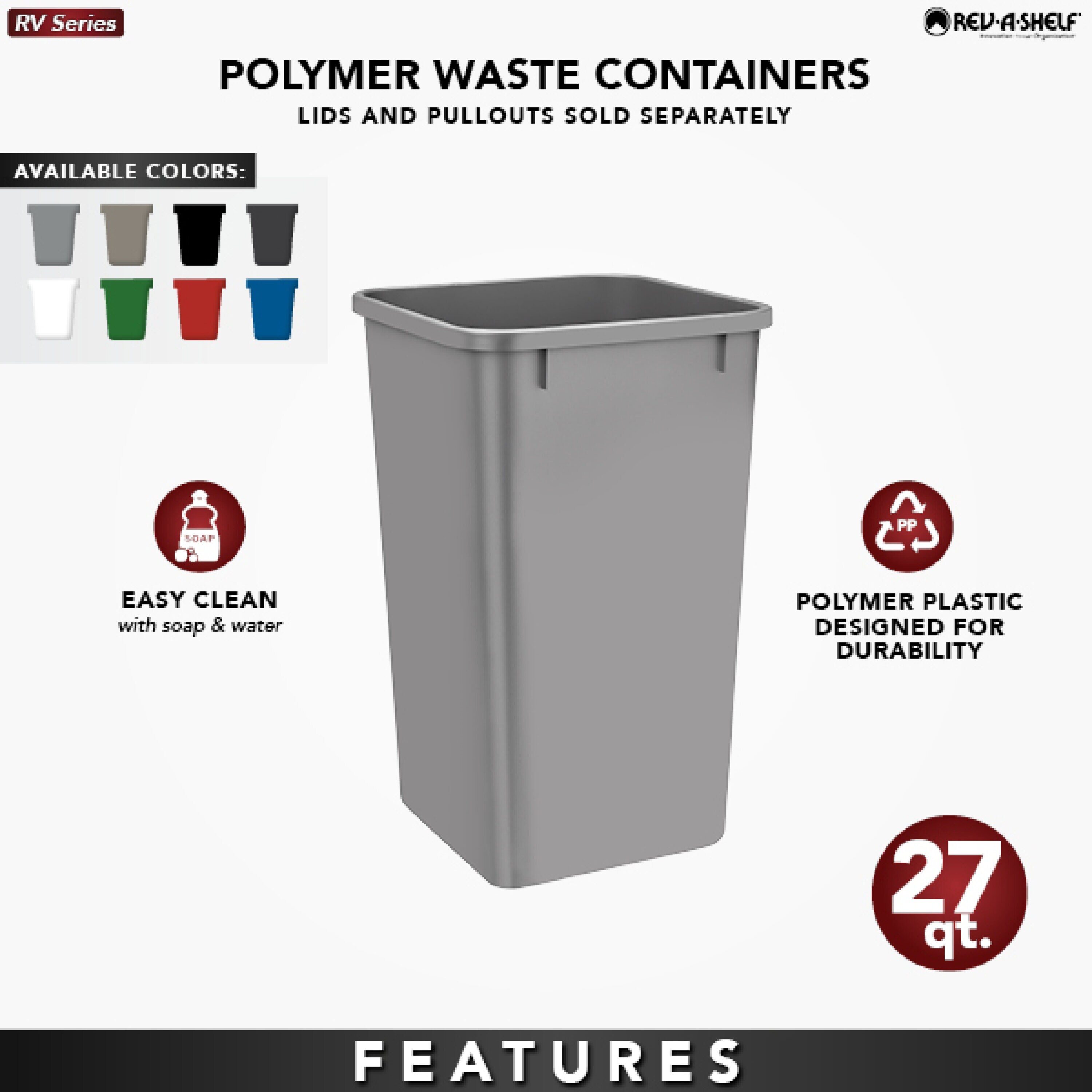 Rev-A-Shelf RV-35-15-52 Pullout-Trash-Cans - View #3