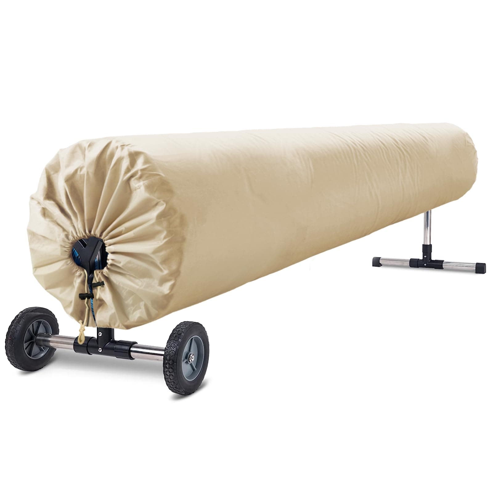 Aoibox  16ft Beige Reel Cover for Solar Blanket Heavy Duty 420D Oxford Cloth Fits Up to 16ft Reels 37 4 in L x 194 88 in