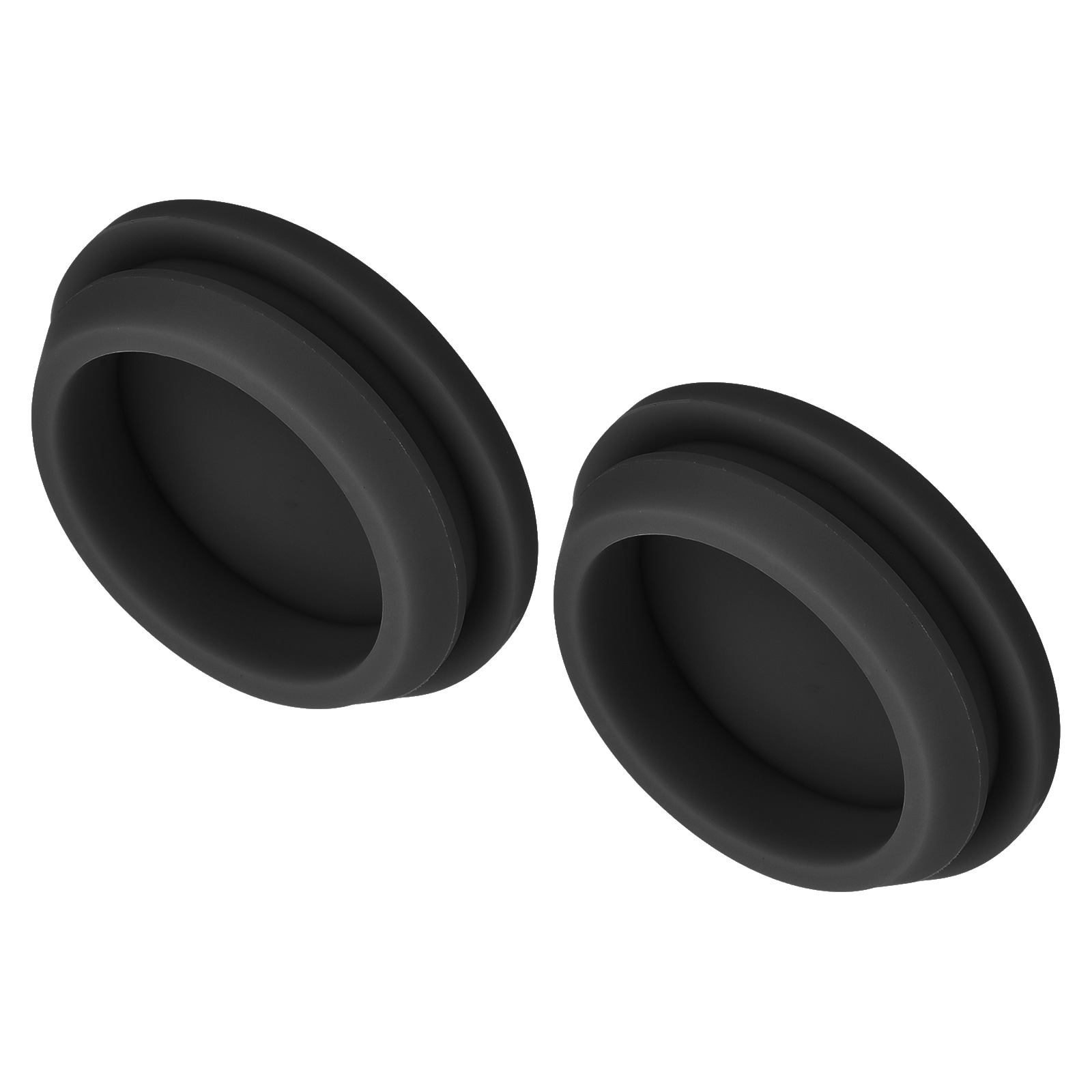 Unique Bargains 2pcs Silicone Snap in Locking Hole Plugs 30mm/1.2 Inch Mounting Diameter Narrow Groove Width 2.5mm Panel Seal Cover Round for Kitchen Bulkheads Waterproof Sealing Plugs Black