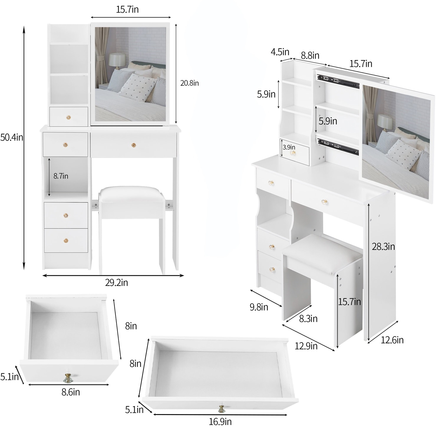 Naturefalls 2FWF9X4IFA4C Bedroom-Vanities - View #7