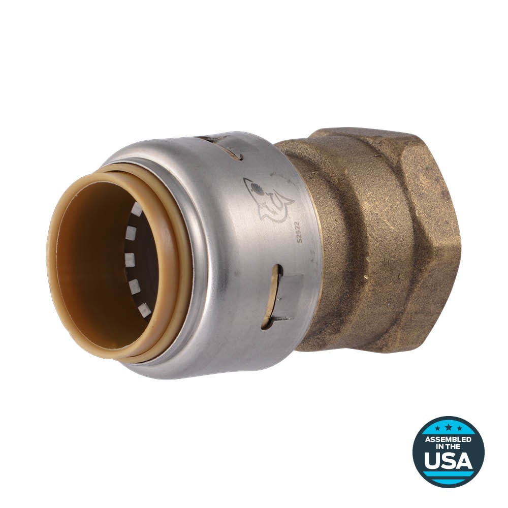 SharkBite UR088Z Max 3/4-in Push-to-Connect x 3/4-in FNPT Female Adapter