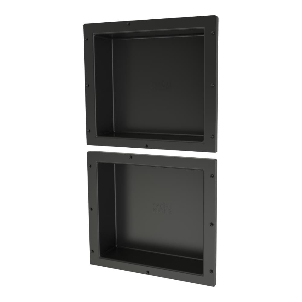 Tile Redi RND1614S-14 Niche Recessed Double Shower Wall Shelf, 16-in W x 28-in H x 4-in D
