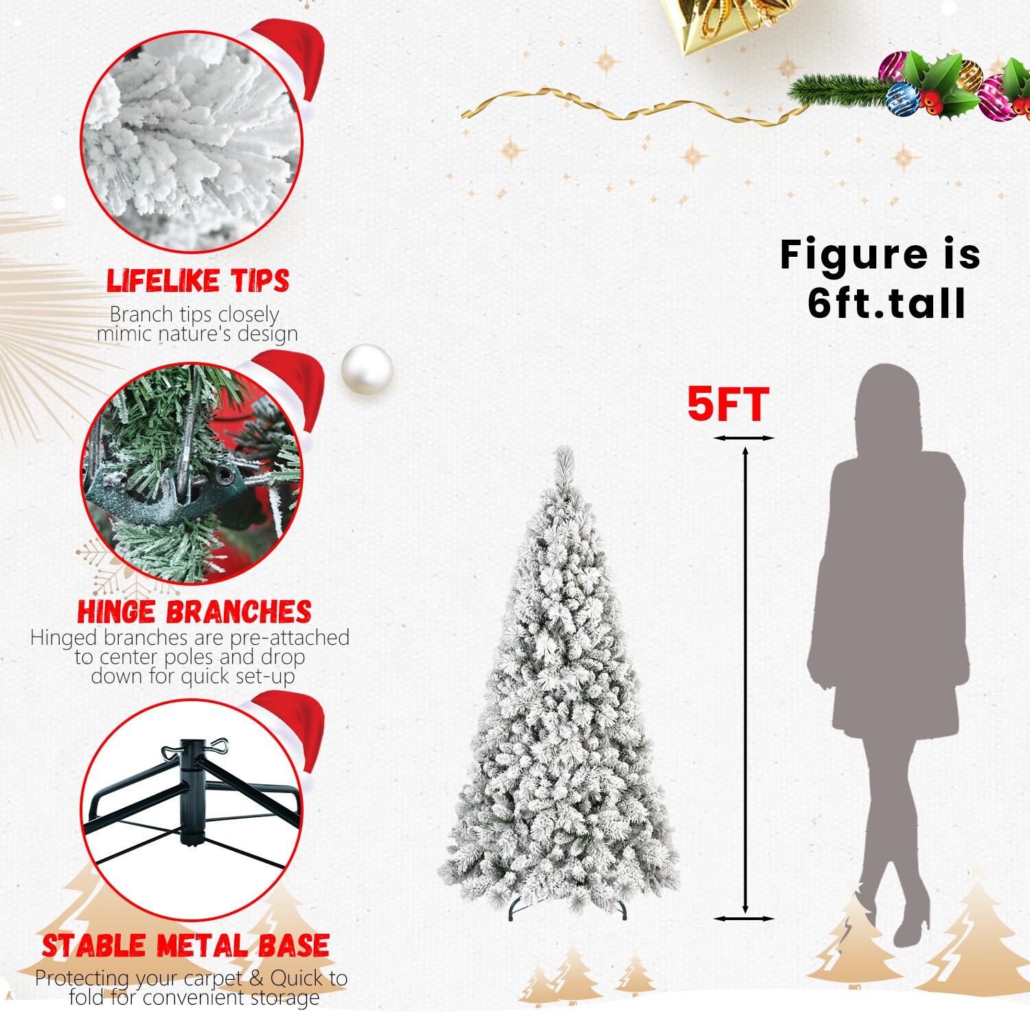 AAZJ NBC-CM74356 Artificial-Christmas-Trees - View #10