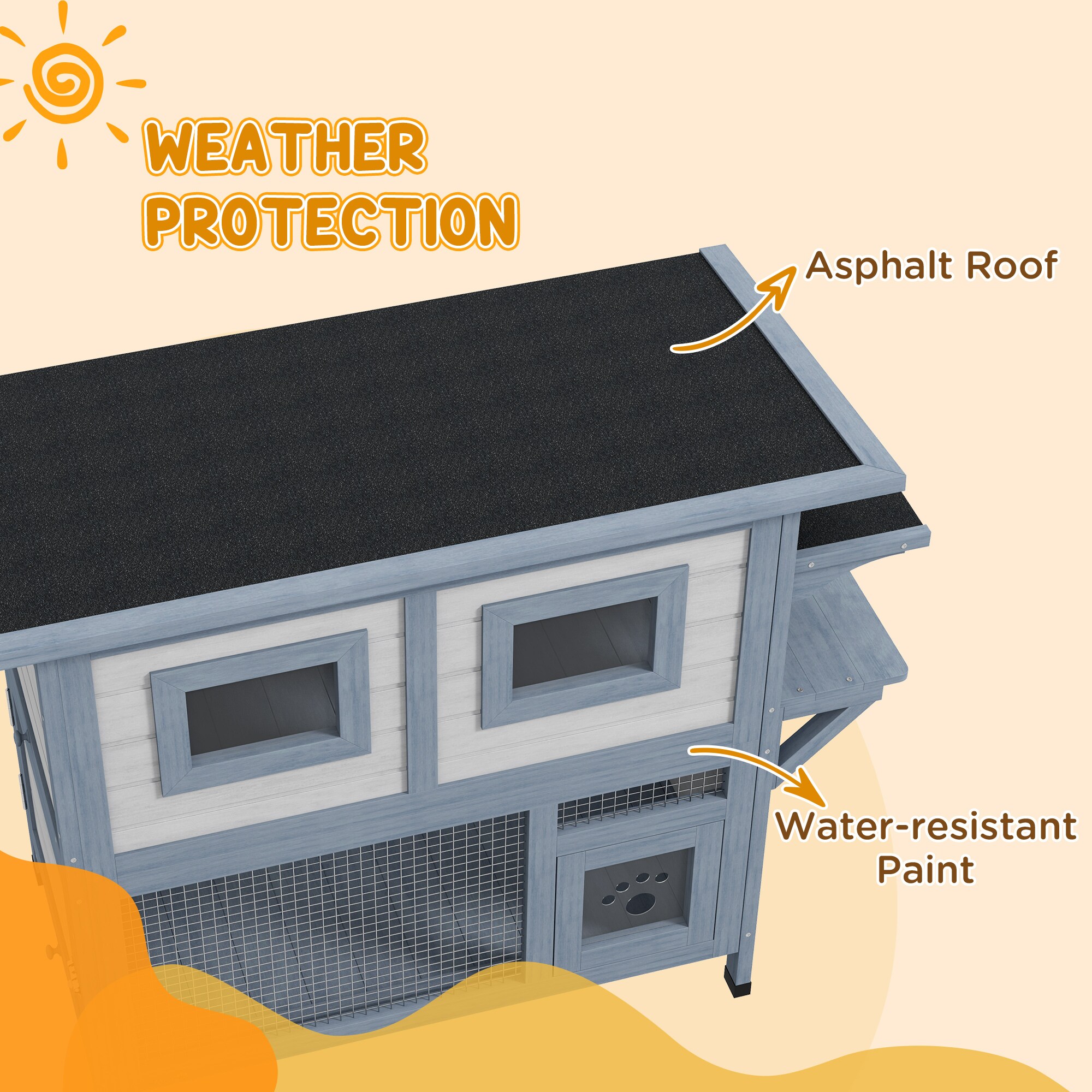 PawHut D30-785V00LG Dog-Houses - View #8