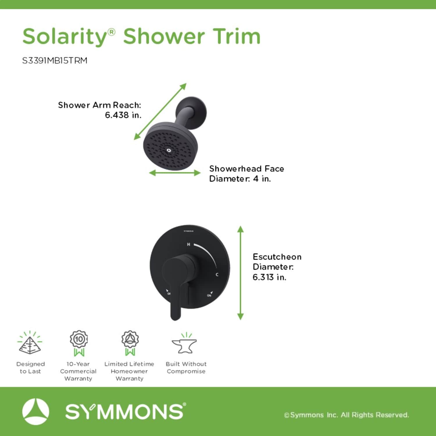 Symmons S3391MB15TRM Tub-Shower-Faucets - View #2