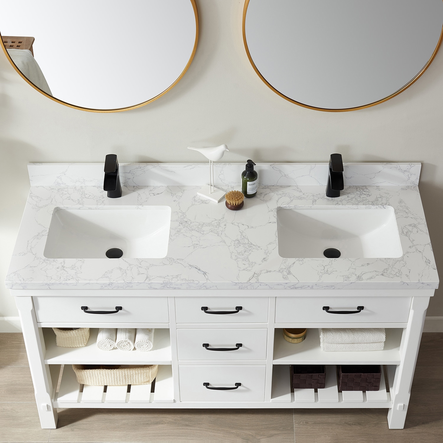 Vinnova 798060-WH-GW Bath-Vanity-Combo - View #7