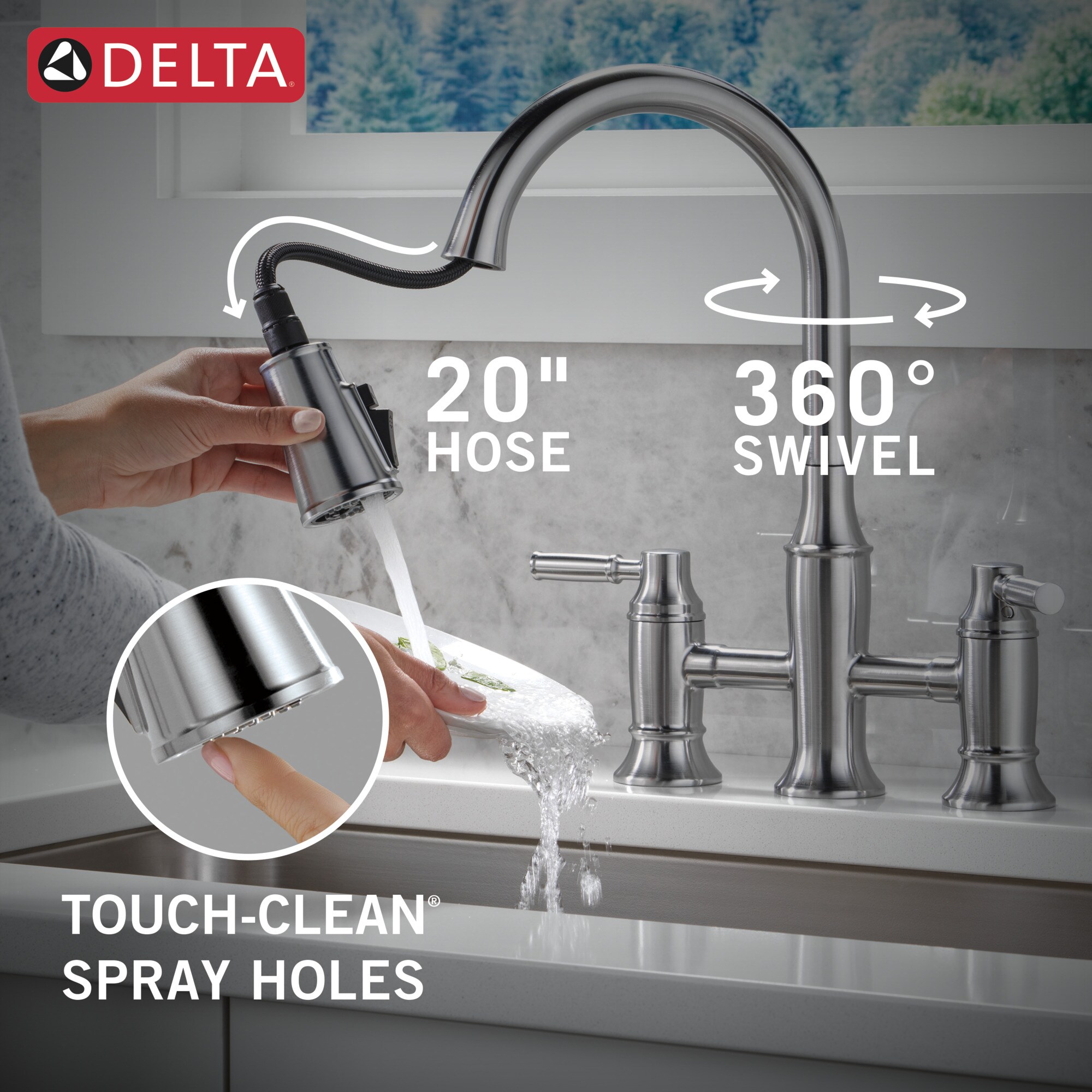 Delta 2384L-AR-PR-DST Kitchen-Faucets - View #9