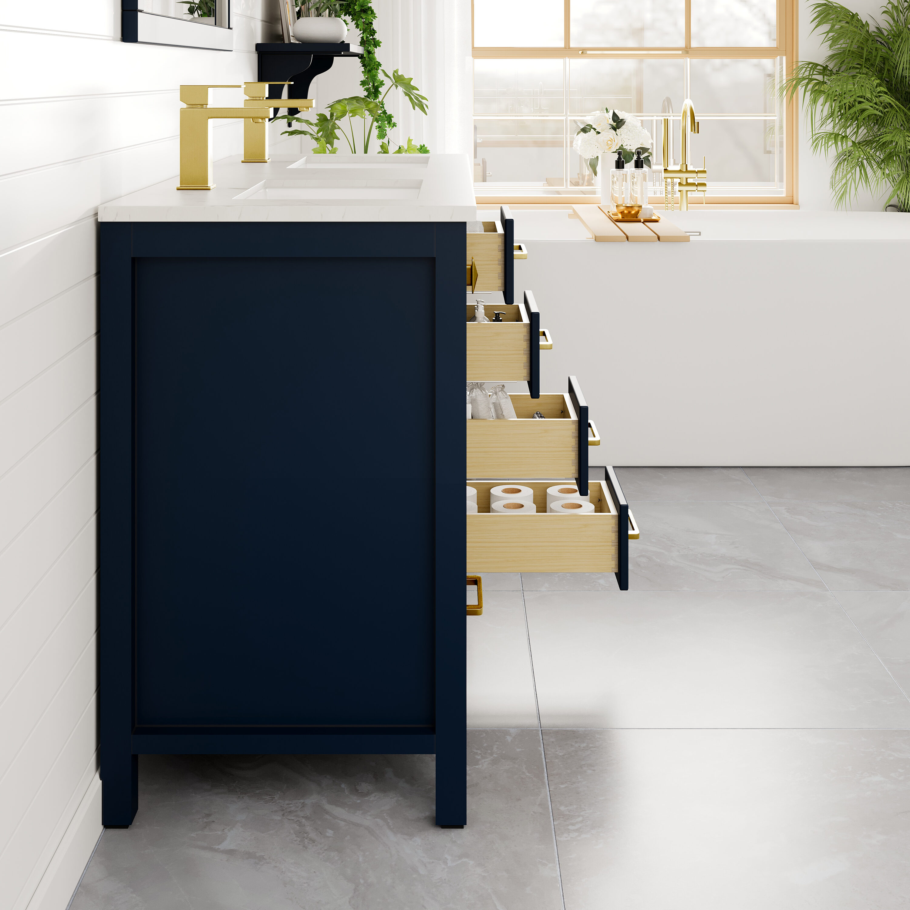 Eviva TVN414-48X18BLU-DS Bath-Vanity-Combo - View #5
