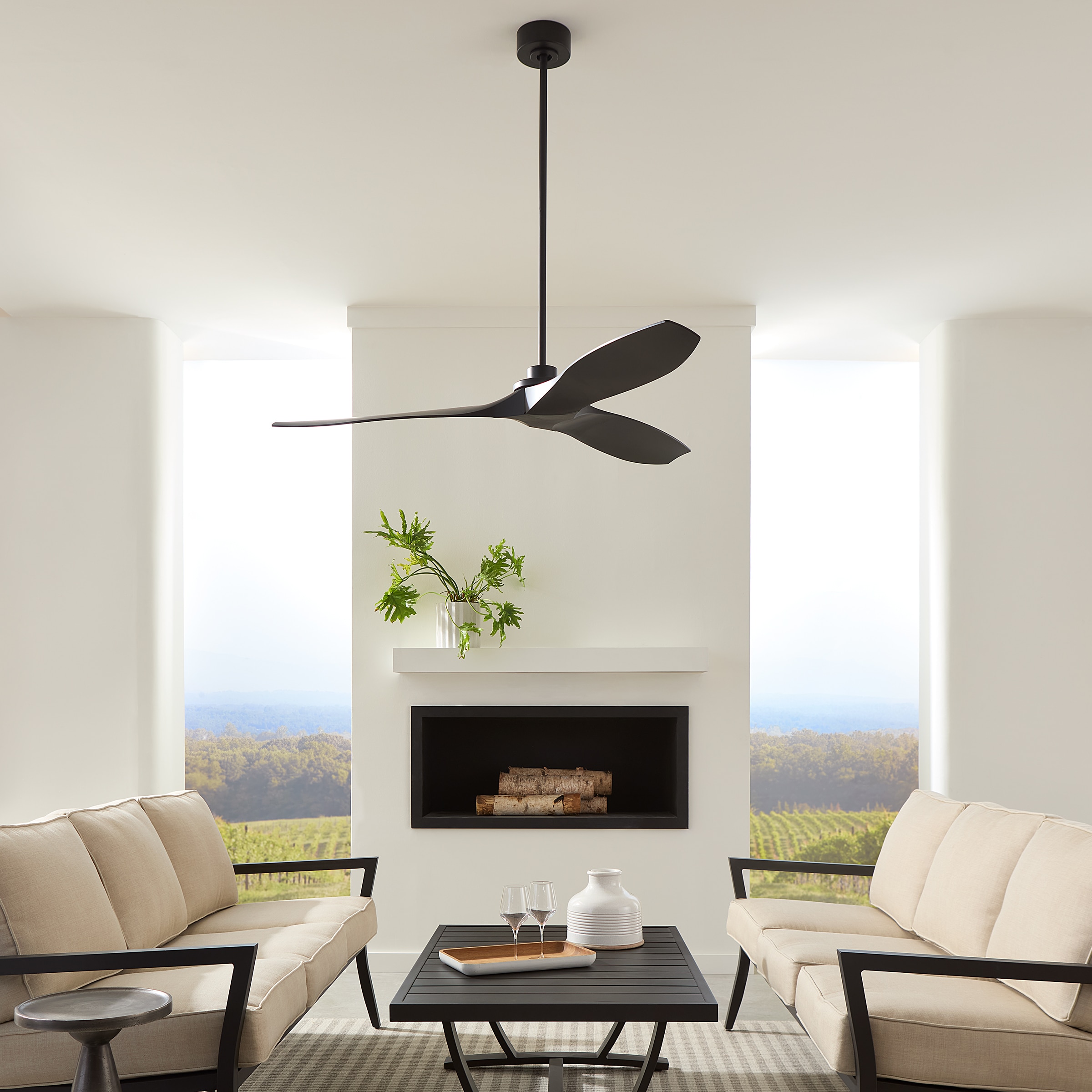 Generation Lighting 3CLNCSM60MBK Ceiling-Fans - View #3