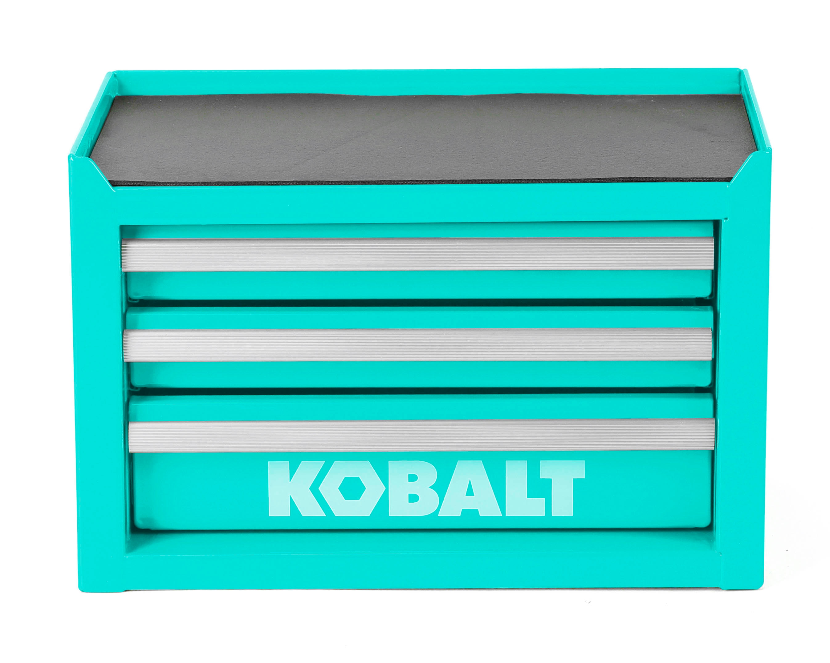 Kobalt Portable tool box 11.1-in W x 7.36-in H x 6.14-in D 3 -Drawer Teal Steel Tool Box #56113