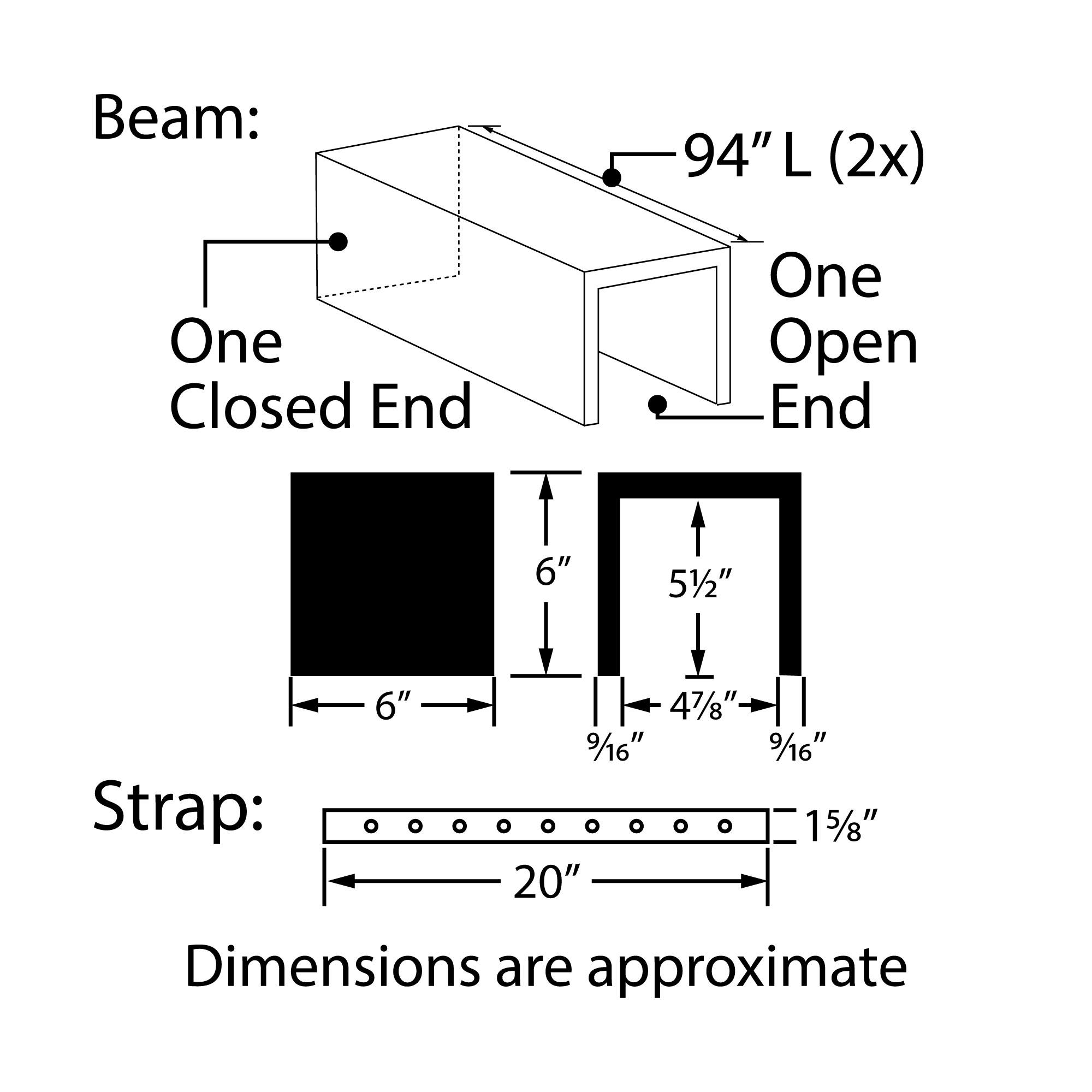 Architectural Products by Outwater AB2-SB-U Faux-Beams - View #2