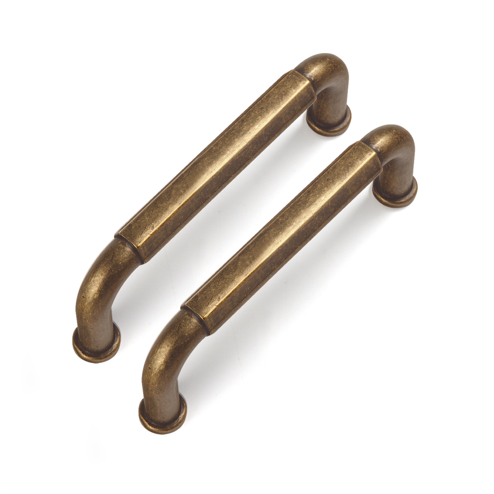 Miaokesen 2201GT-76 3-in , 76mm Center to Center Antique Brass Cylindrical Handle 6 -Pack