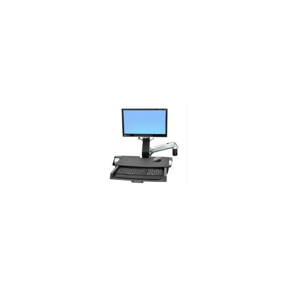 Ergotron SY3038620  45-260-026 Styleview Sit-Stand Combo Arm with Worksurface