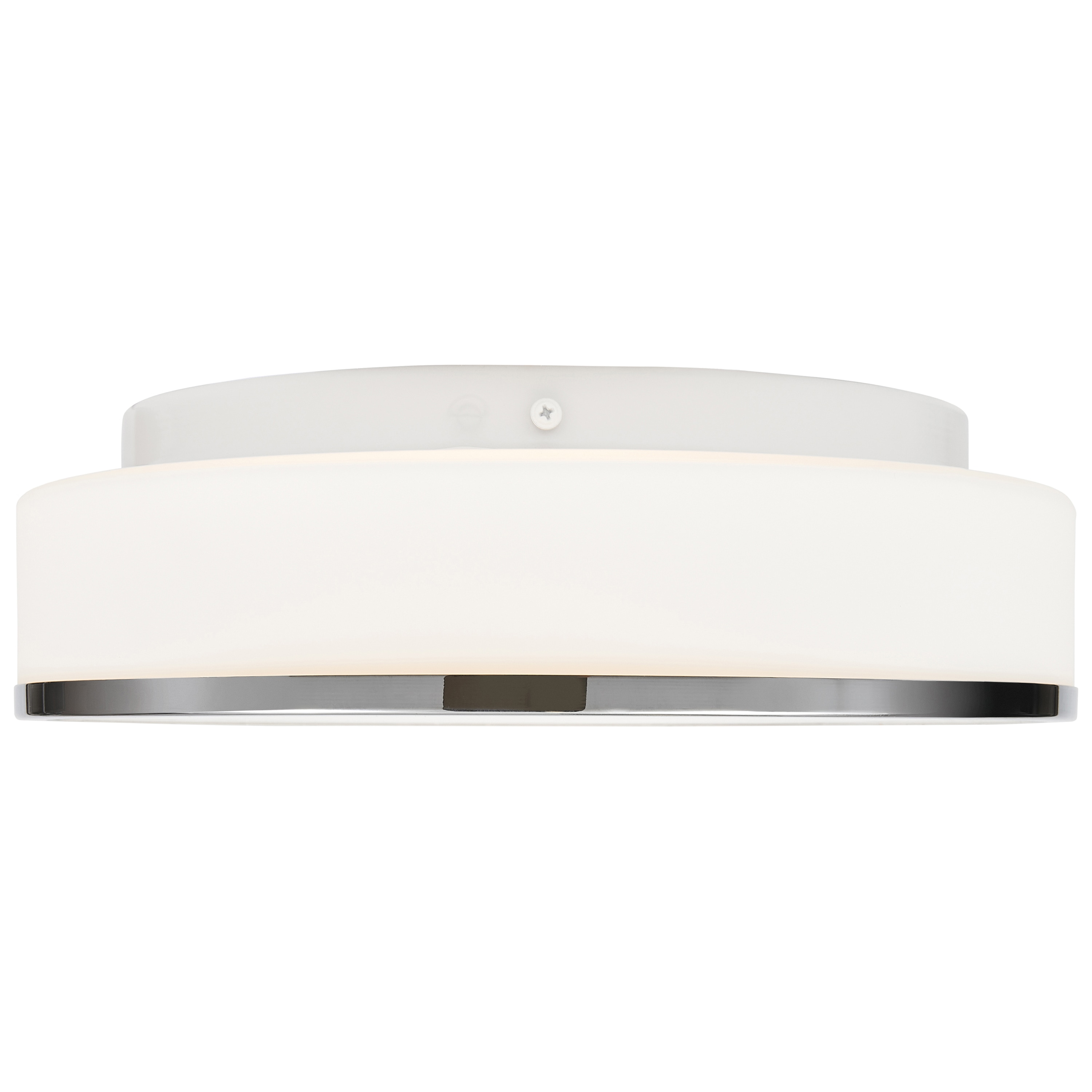 Aero 10" Chrome and Glass Flush Mount Light