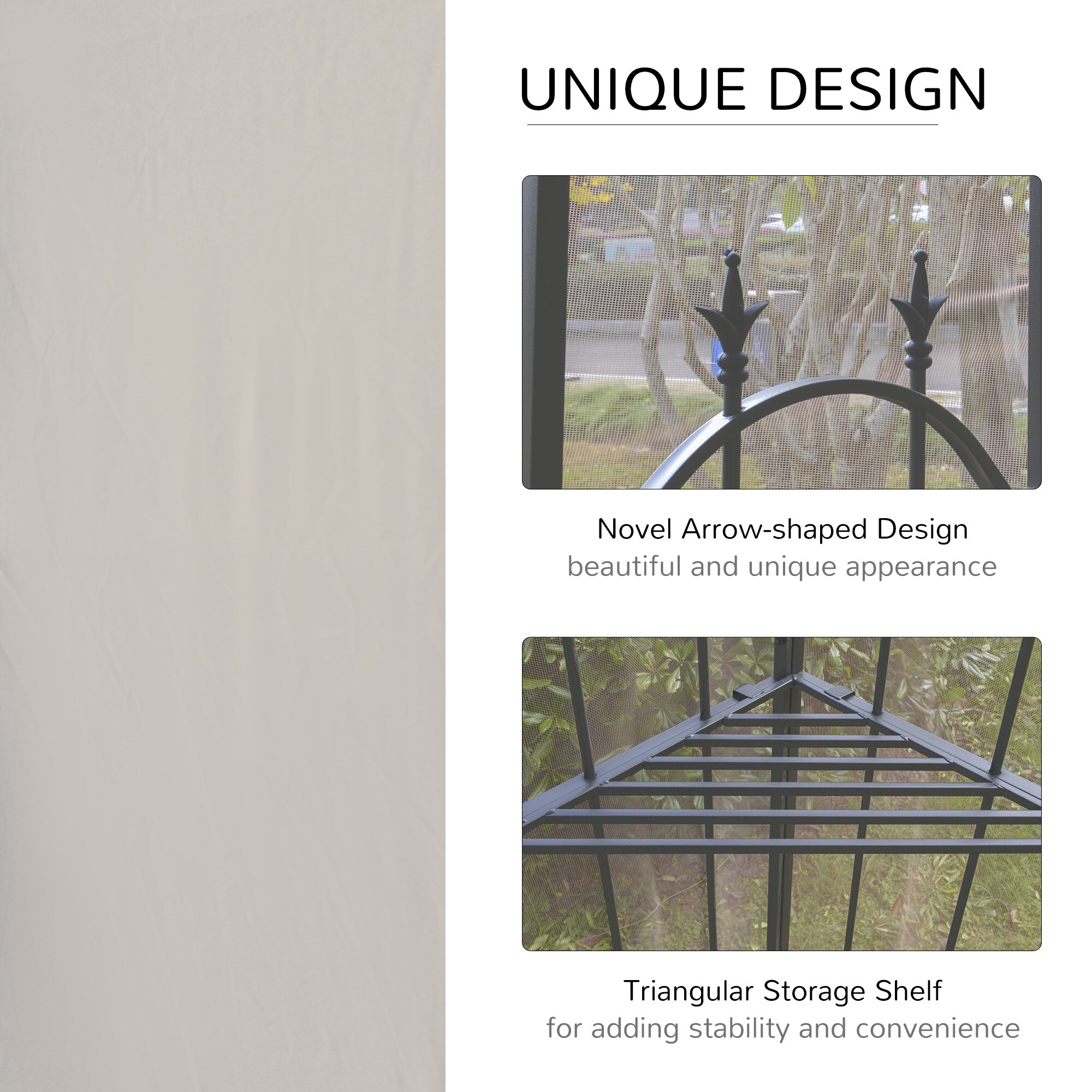 Outsunny 84C-028BN Wood-Resin-Gazebos - View #5