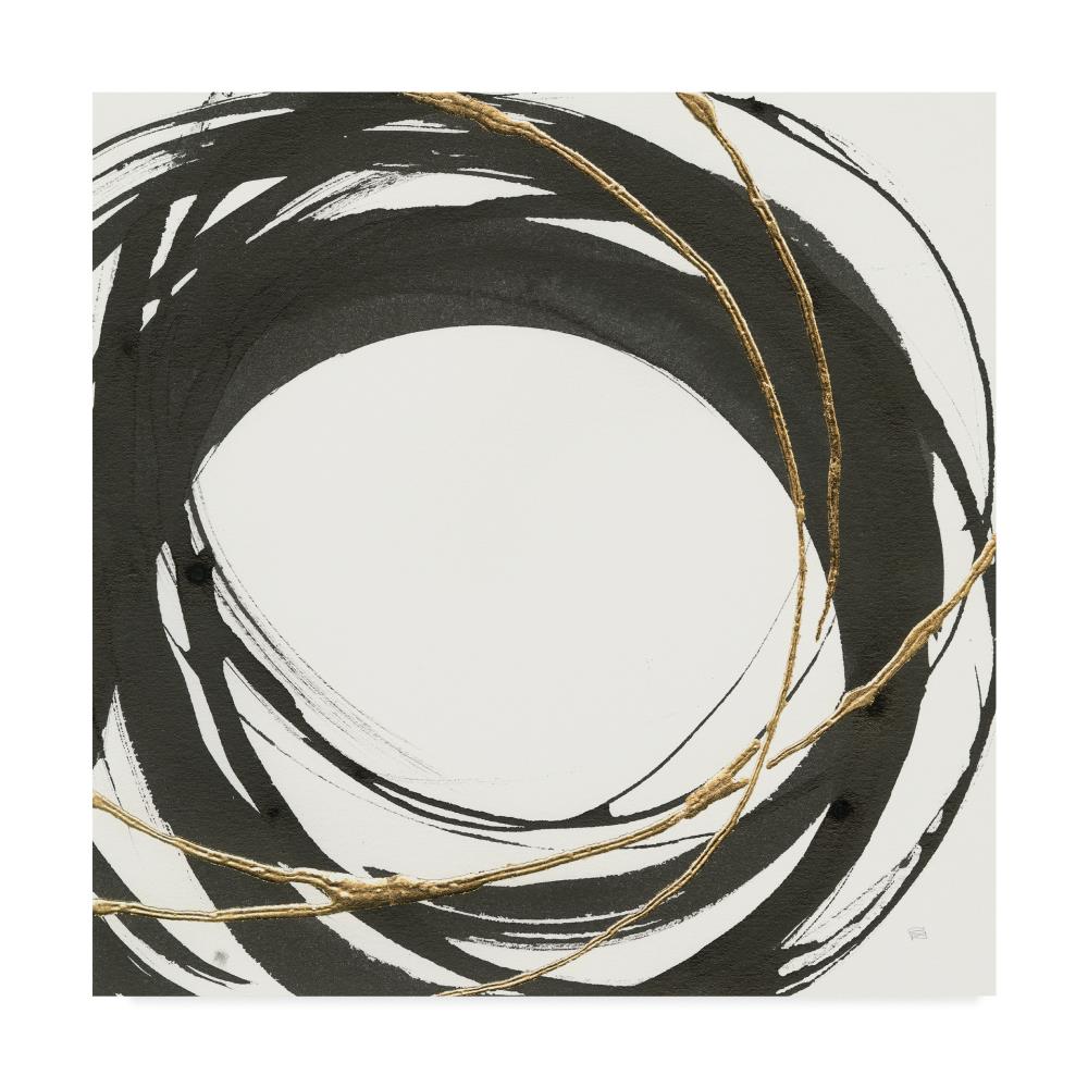 Trademark Fine Art WAP02965-C2424GG Abstract Framed 24-in H x 24-in W Abstract Print on Canvas