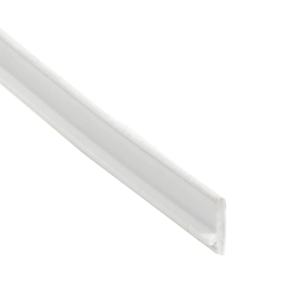 Systems Designbase-SLZ 0.344-in W x 98.5-in L White PVC Baseboard Tile Edge Trim in the Tile department at Lowes.com