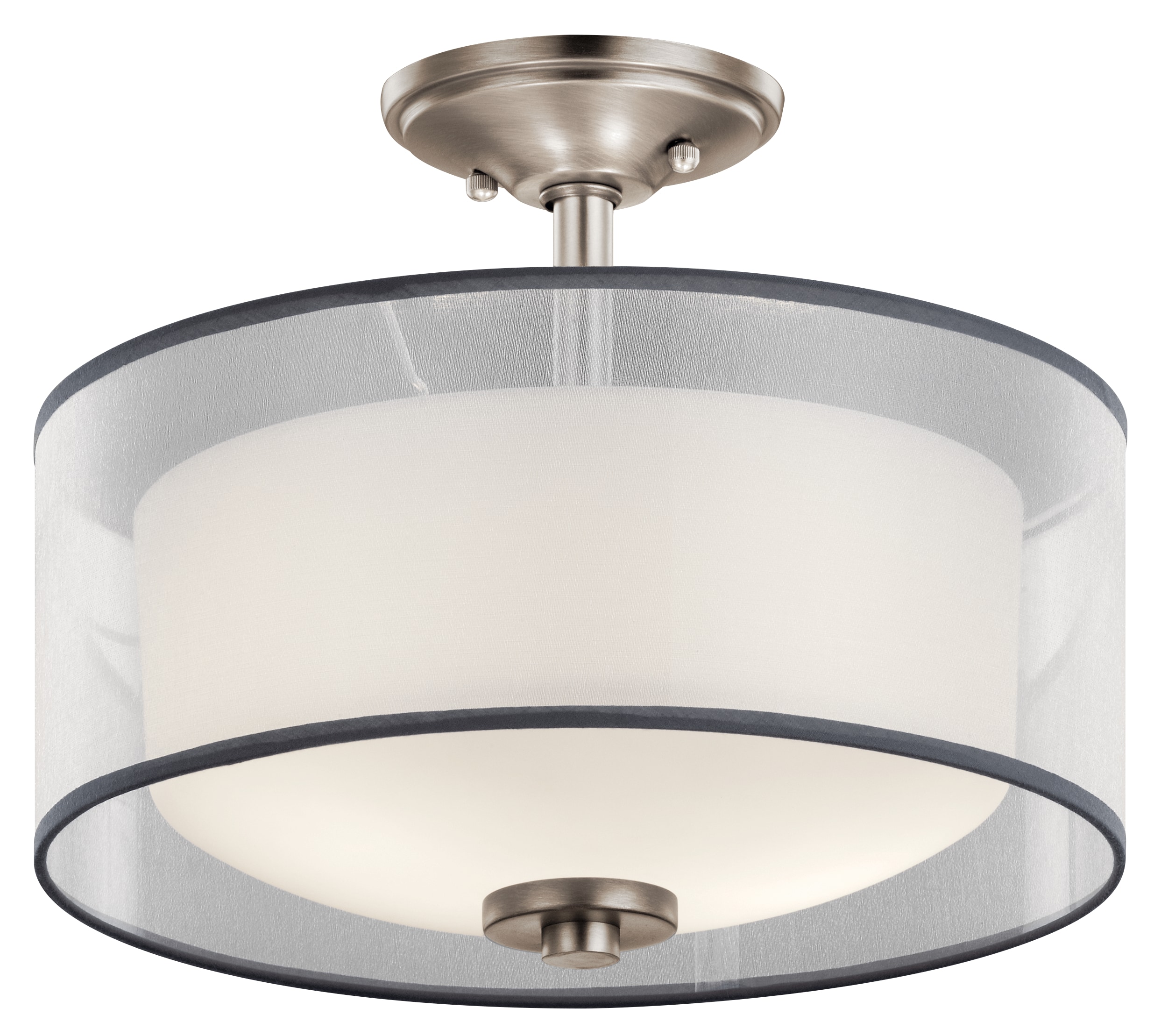 Kichler Pewter Flush Mount Lighting at Lowes.com