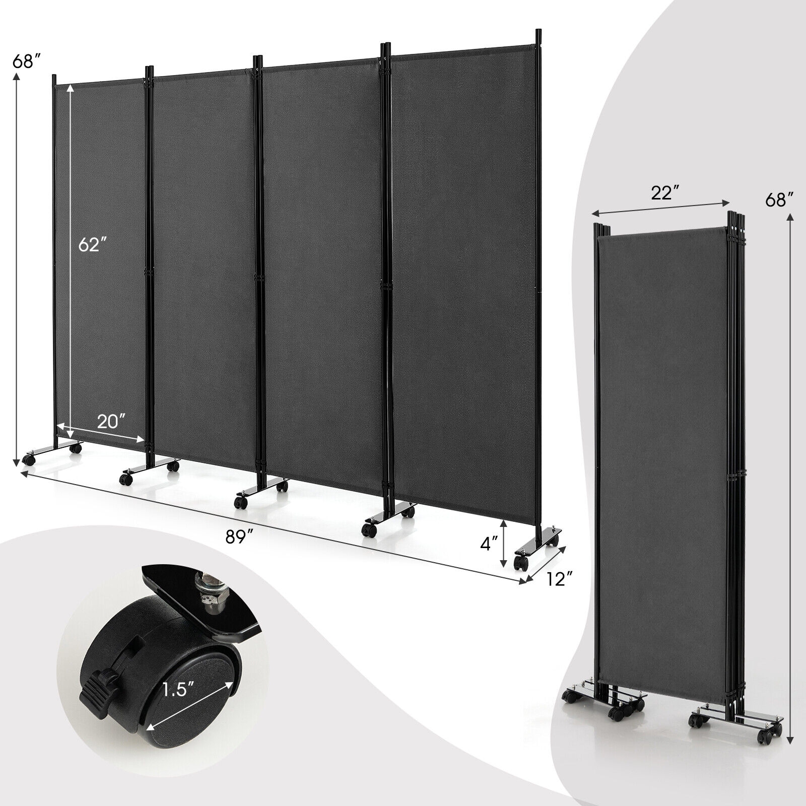Volenca VOL-KPF6W2 Indoor-Privacy-Screens - View #3