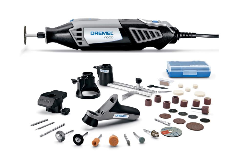 Dykker tab Korrespondance Dremel 4000 39-Piece Variable Speed Corded 1.6-Amp Multipurpose Rotary Tool  with Hard Case in the Rotary Tools department at Lowes.com