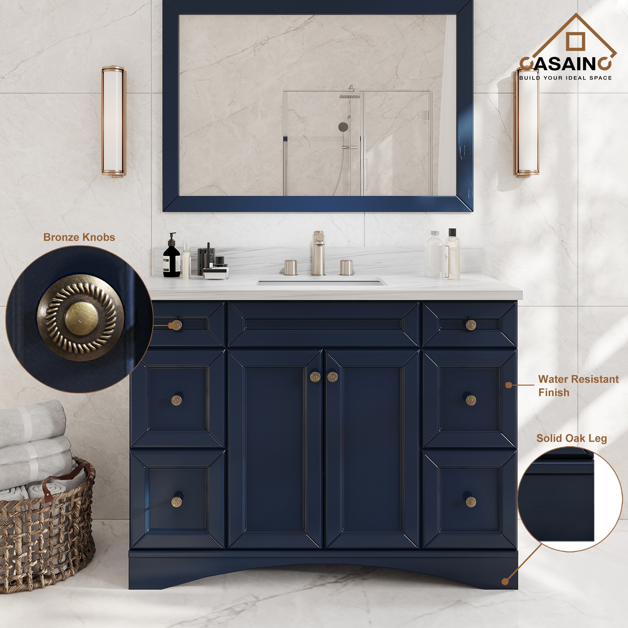 CASAINC MS-30060-CAB-GR-1 Bath-Vanity-Combo - View #6