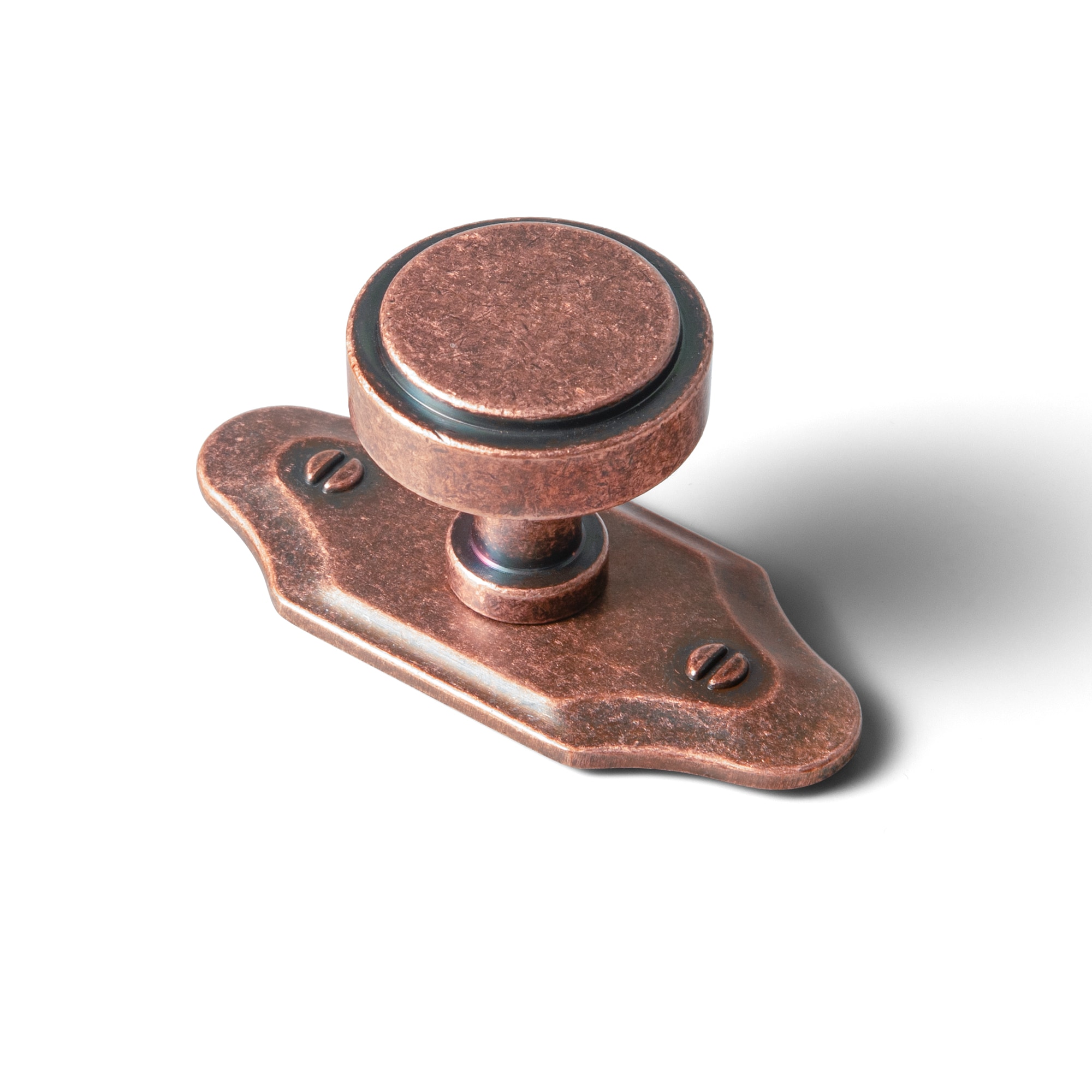 Miaokesen 1-1/5-in Antique Copper Cylindrical Classic Cabinet Knob 6 -Pack