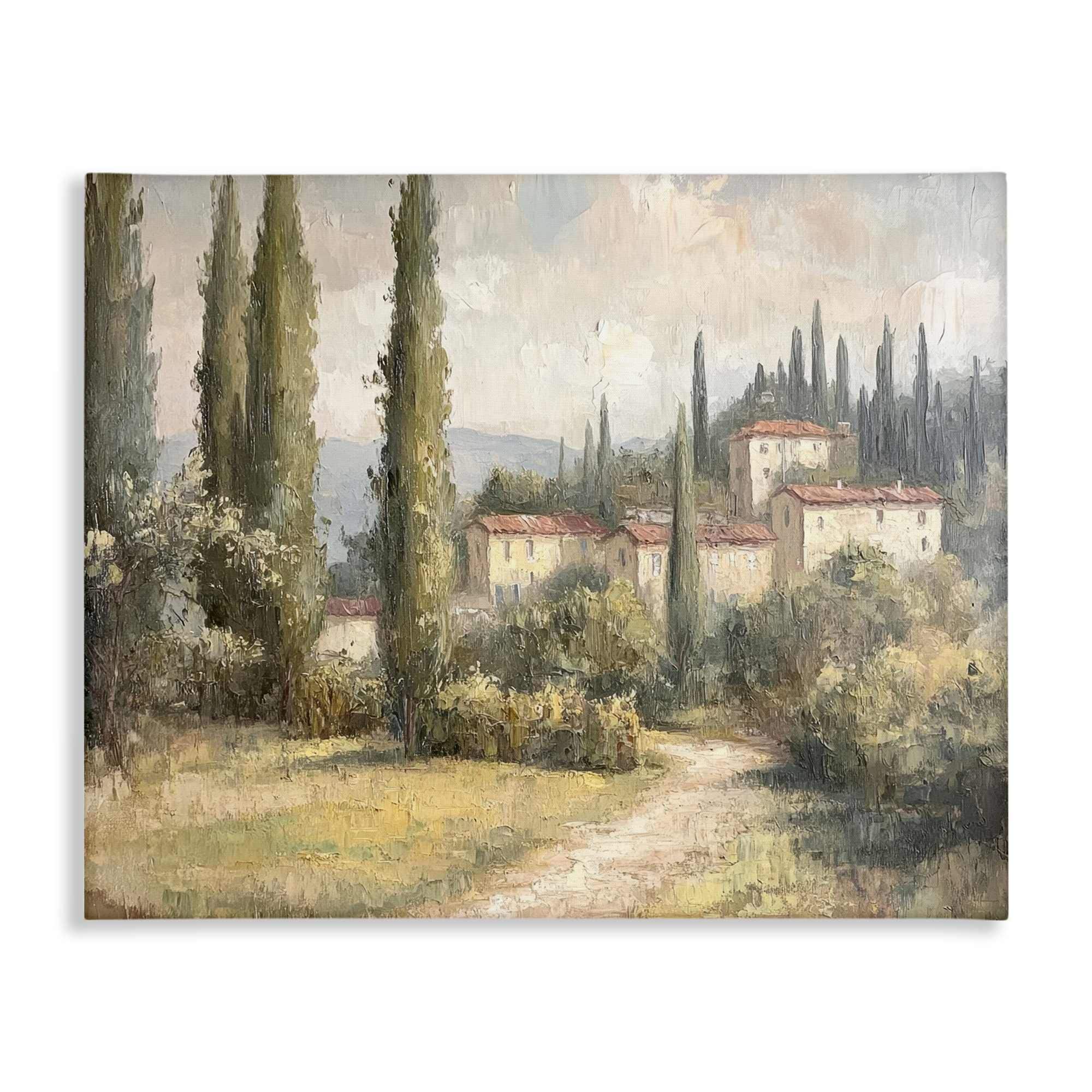 Stupell Industries BT-814-CN-24X30 Villa Hidden in Trees Canvas design by Petal Prints Design