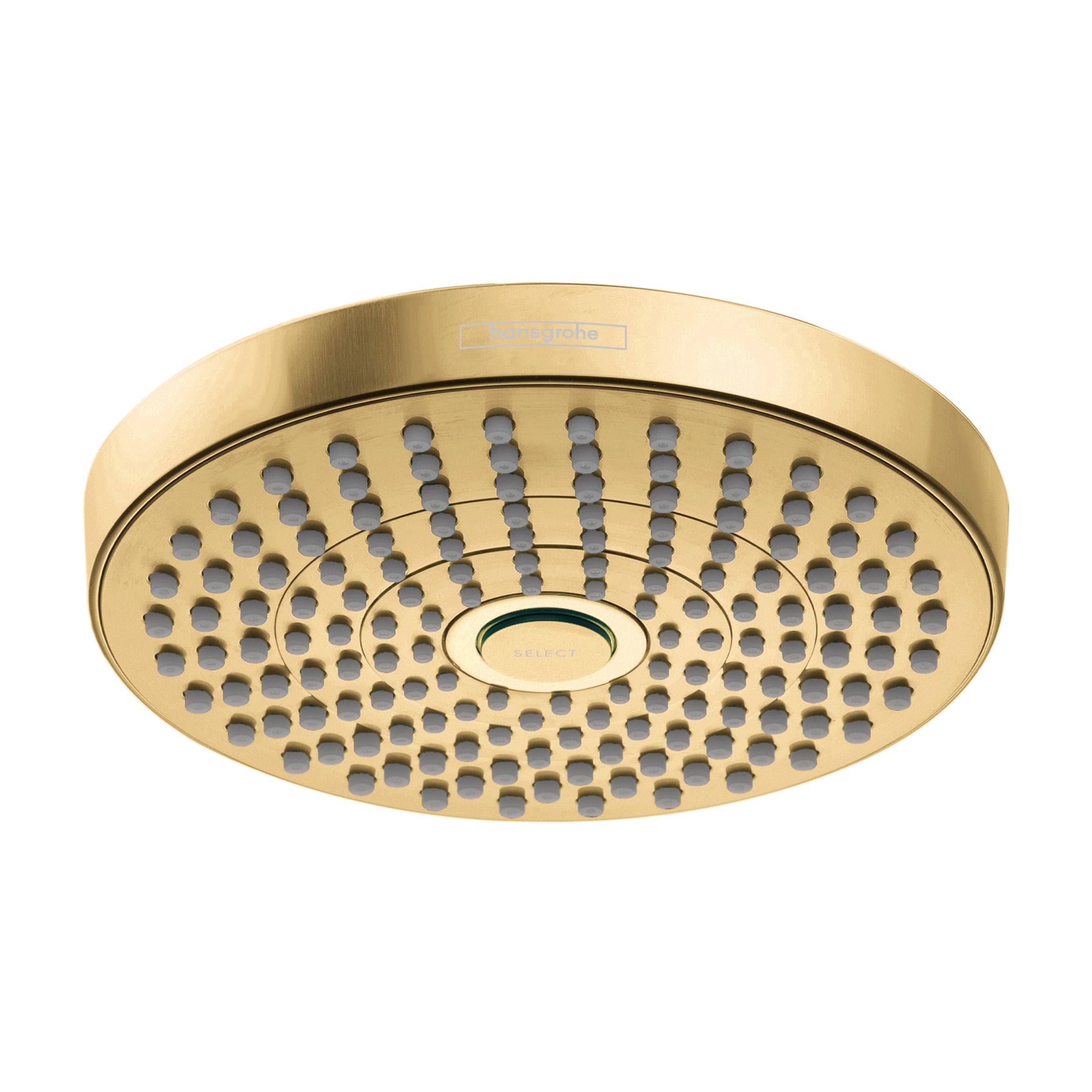 Hansgrohe 04388250 Brushed Gold Optic Sold separately Multi-function 7.38-Inches Round Shower Faucet