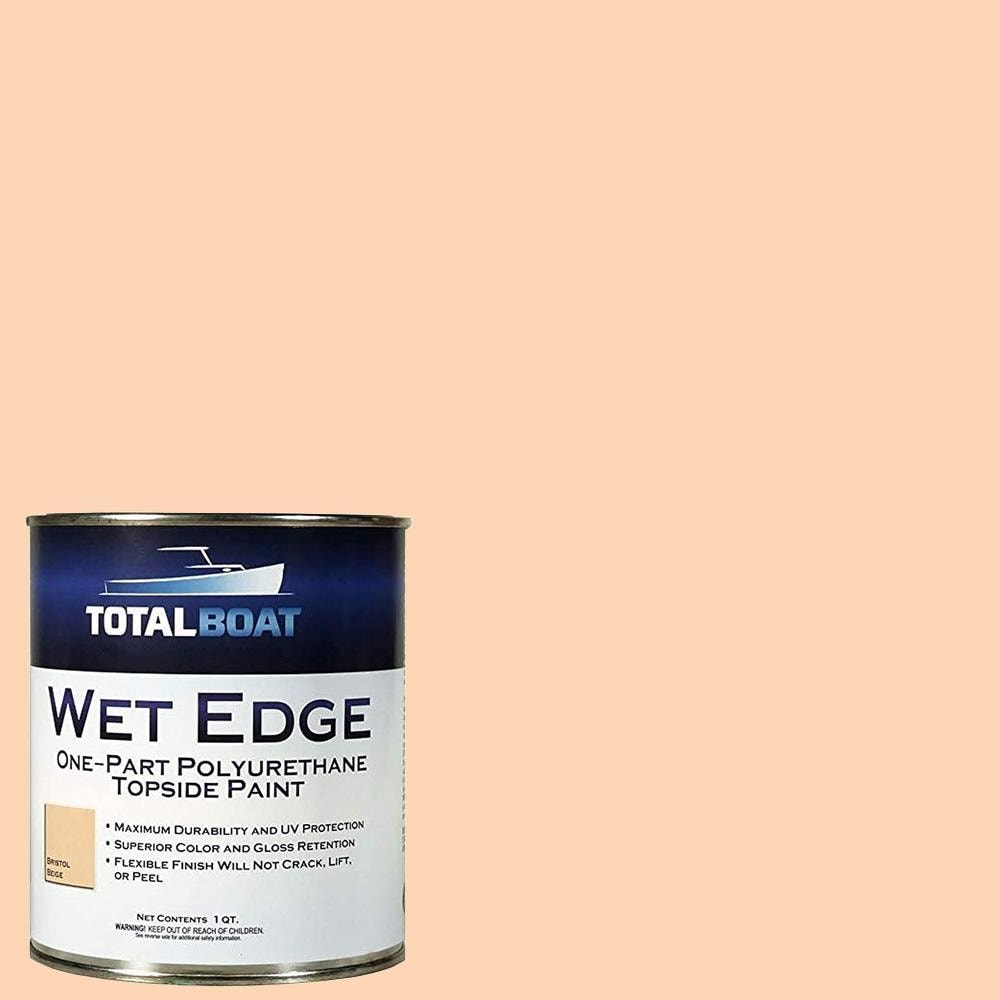 Wet Edge Topside Paint High-gloss Bristol Beige Enamel Oil-based Marine Paint (1-quart) | - TotalBoat 365393