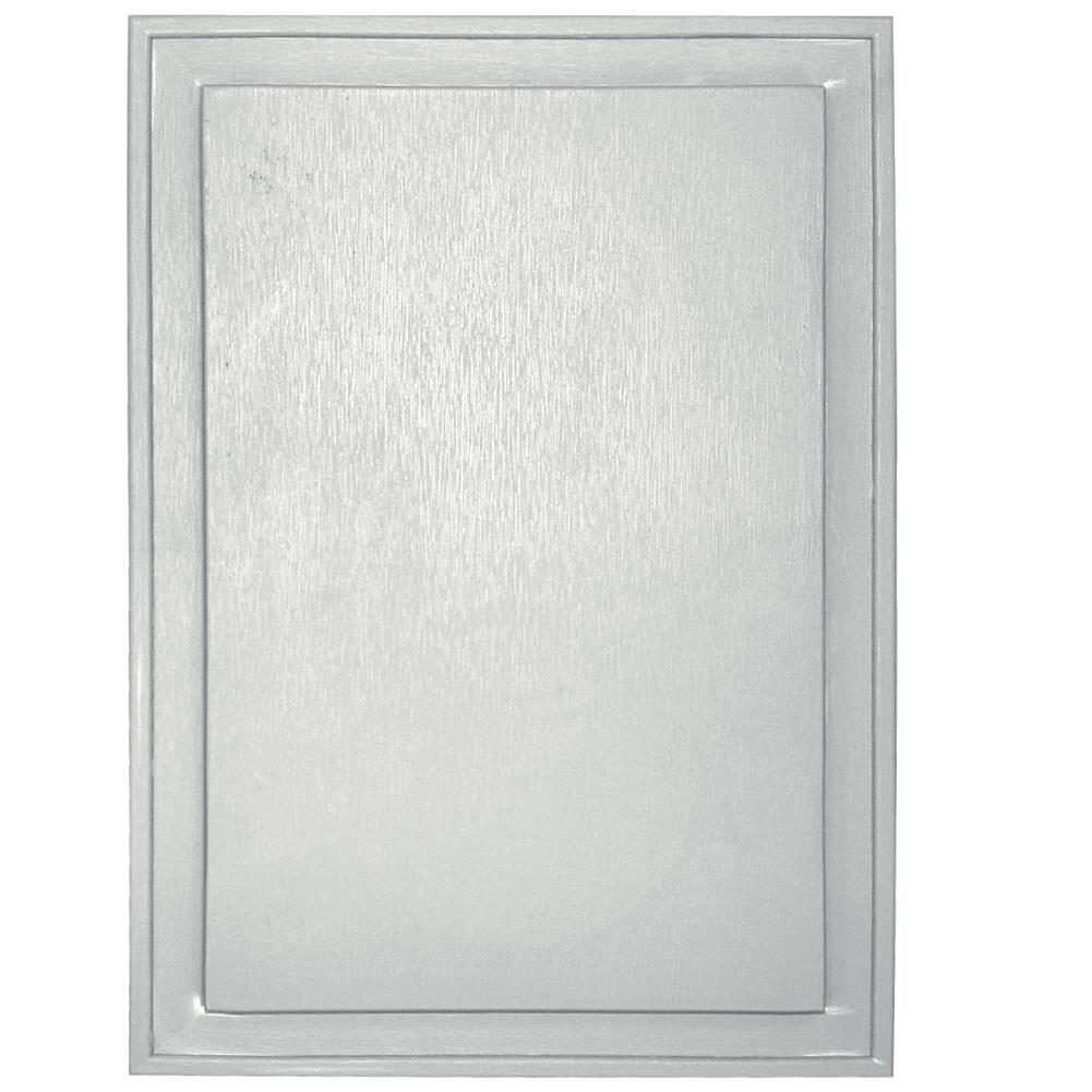 Builders Edge 130120009123 10-in x 14-in White Vinyl Universal Mounting Block
