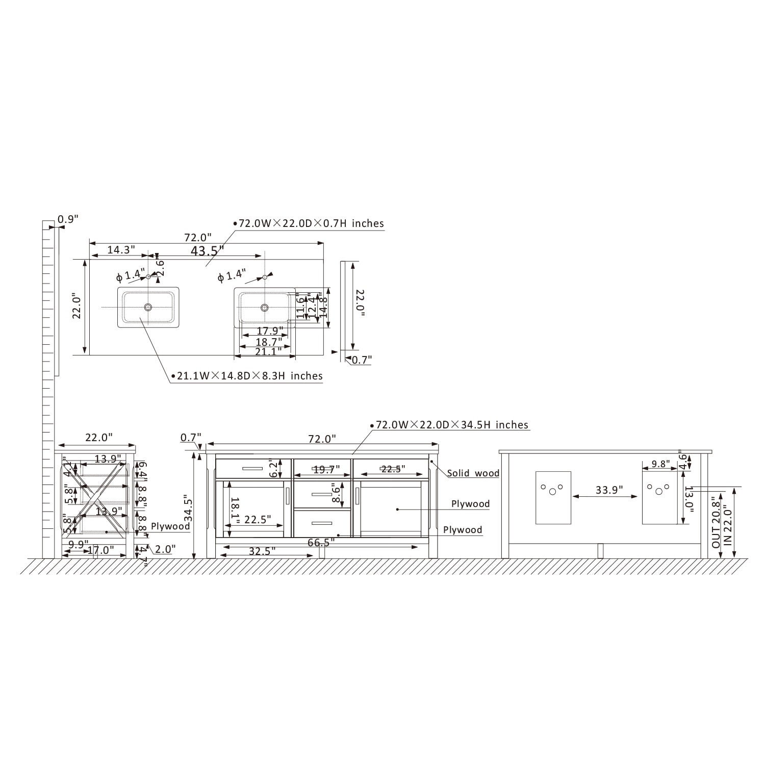 Altair 535072-RL-CA-NM Bath-Vanity-Combo - View #10