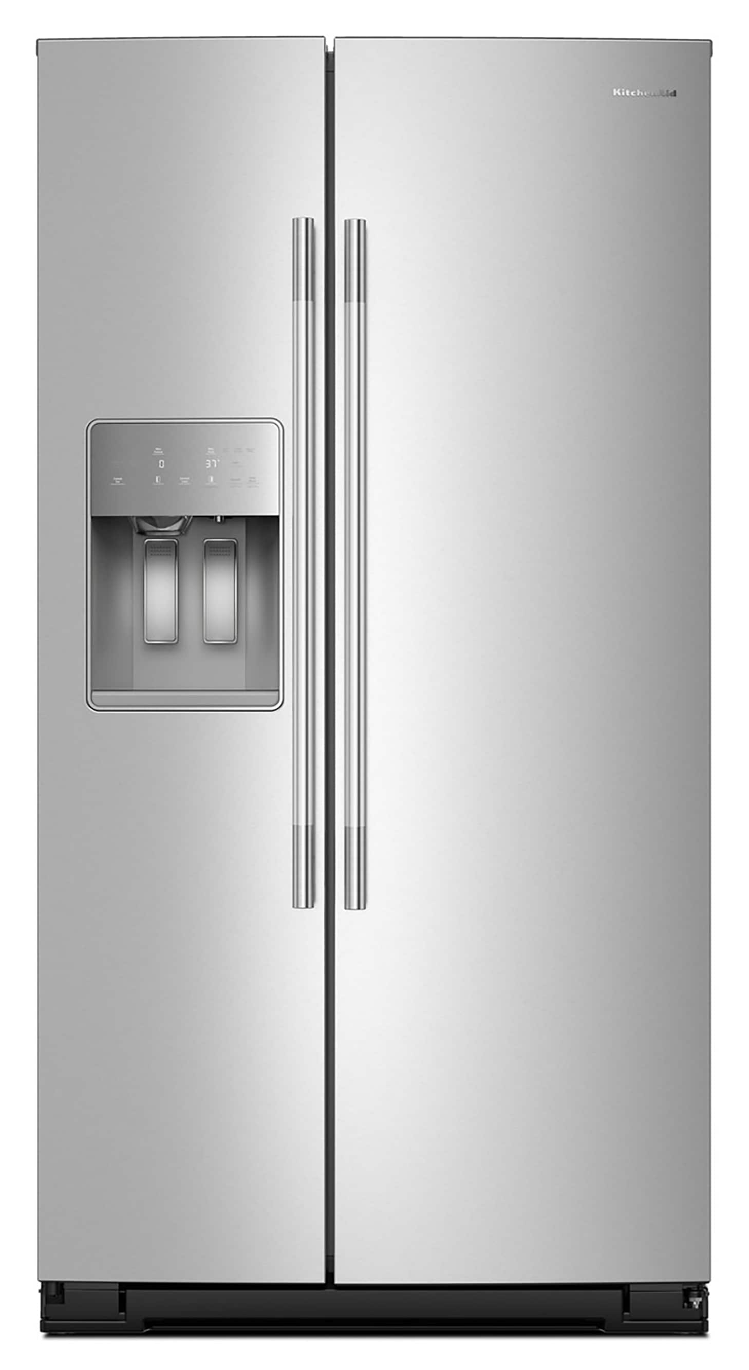 KitchenAid KRSF536RPS 28.7-cu ft Side-by-Side Refrigerator with Ice Maker ,Water and Ice Dispenser ( Fingerprint Resistant Stainless Steel ) ENERGY STAR Certified