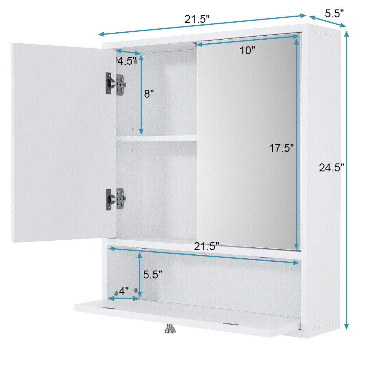 Fenbeli QLLSFENH344 Bathroom-Medicine-Cabinets - View #3
