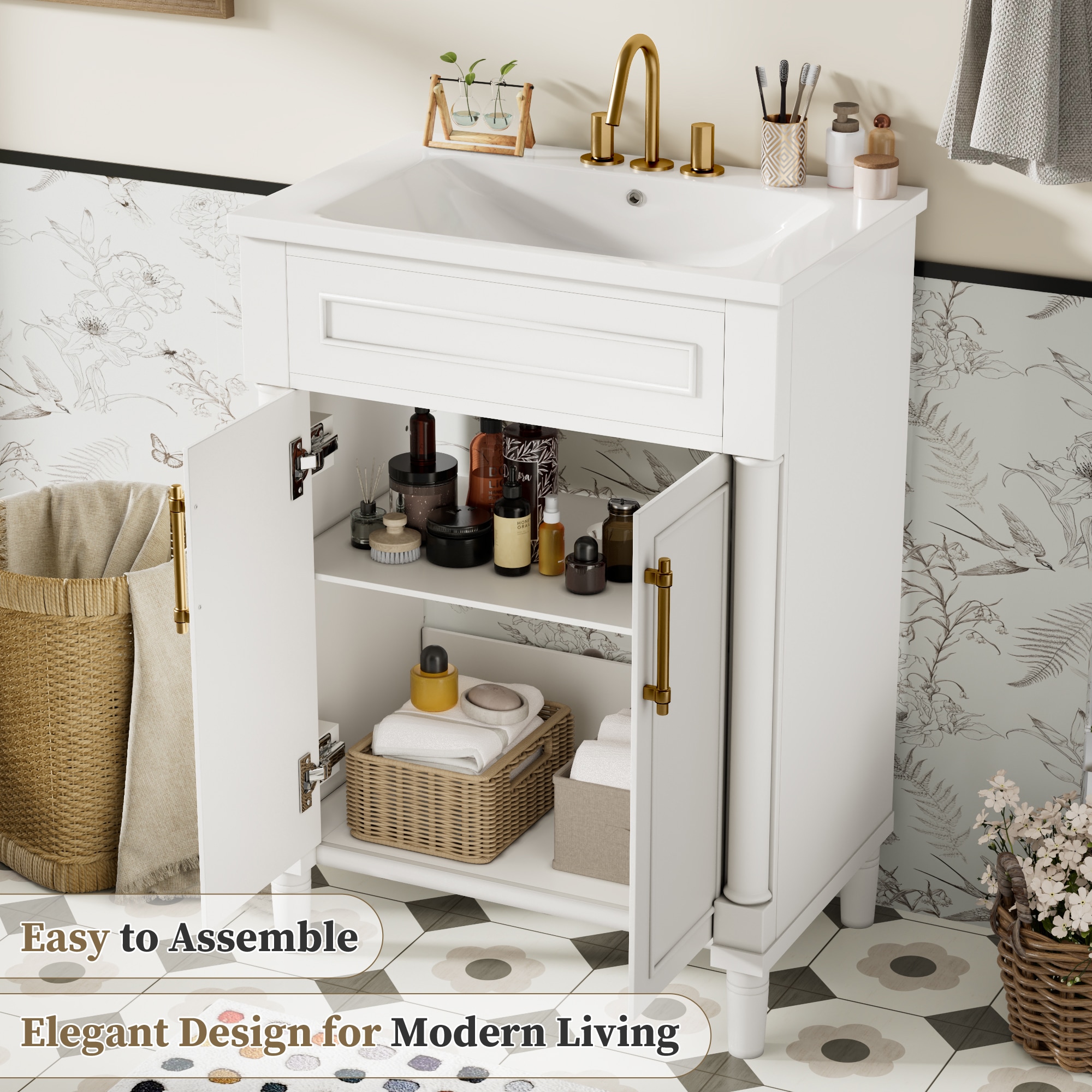 WELLFOR C710-P277711K Bath-Vanity-Combo - View #4
