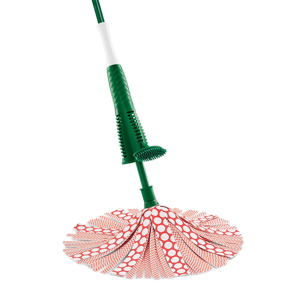 Nitty Gritty Roller Sponge Mop with Scrub Brush (2-Pack)