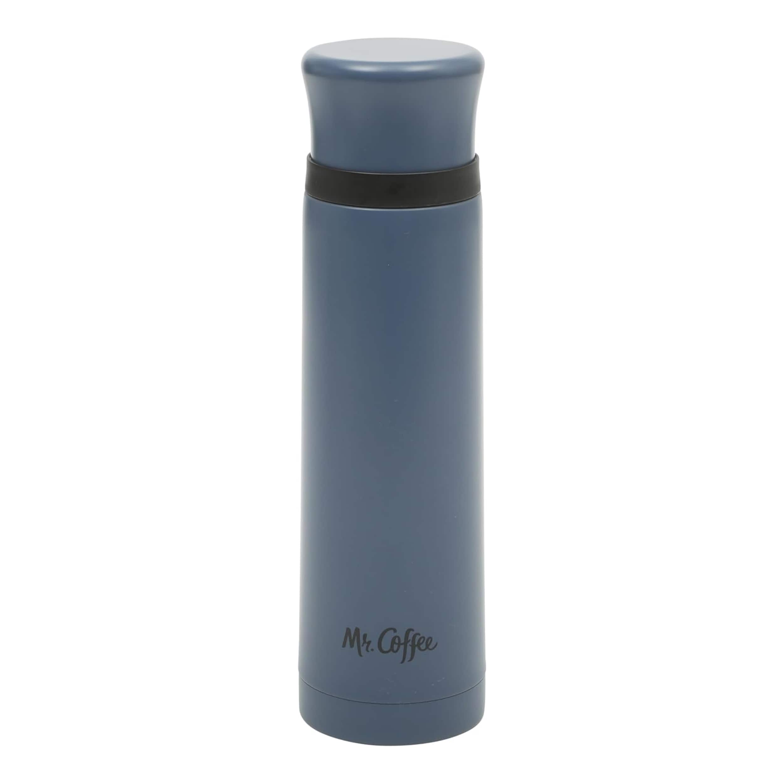Mr. Coffee  Silverleaf 23 oz Stainless Steel Double Wall Vacuum Insulated Travel Mug in Blue