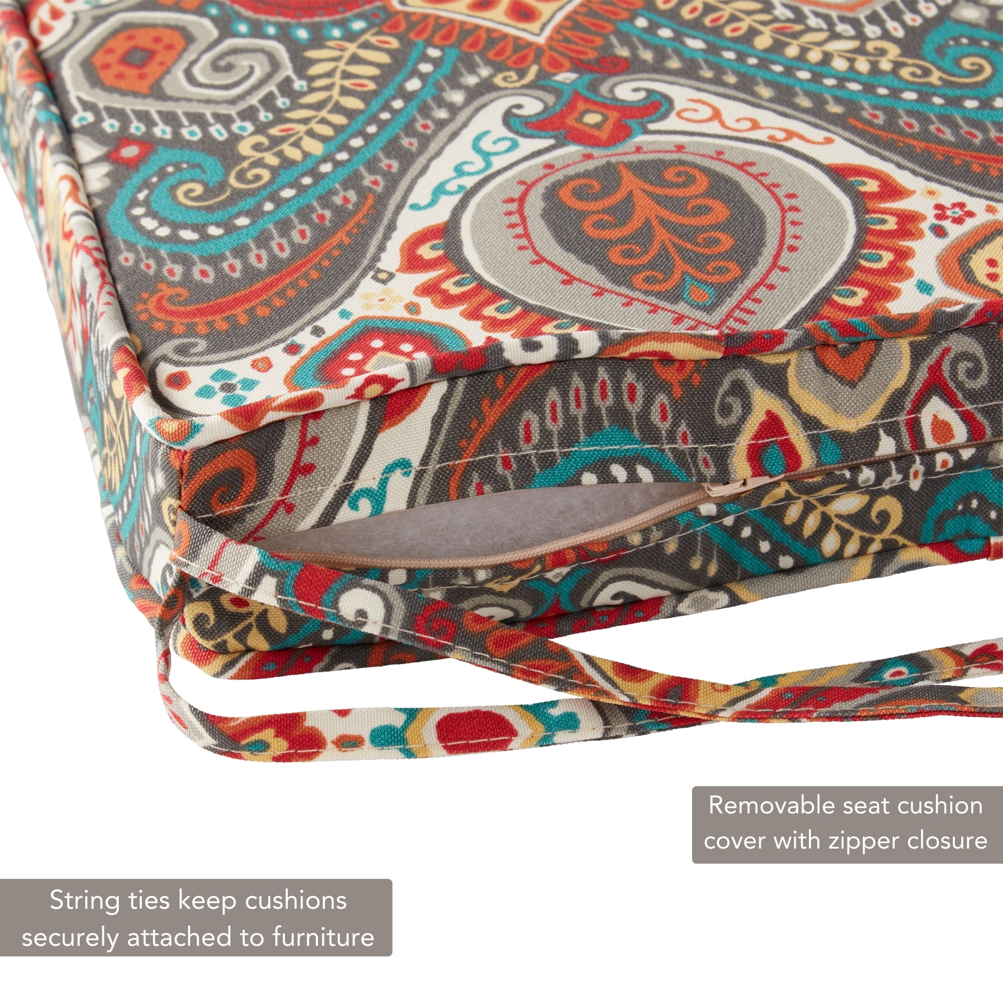 Greendale Home Fashions OP1100S2-ASBURYPARK Patio-Furniture-Cushions - View #3